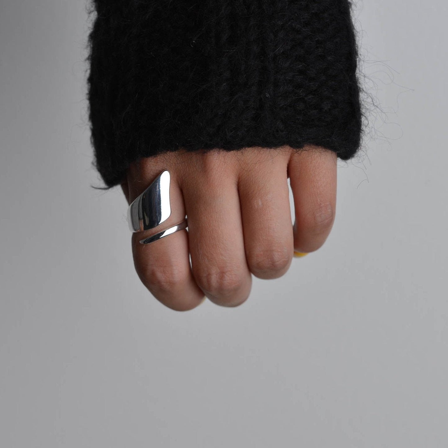 Asymmetric Shard Silver Ring