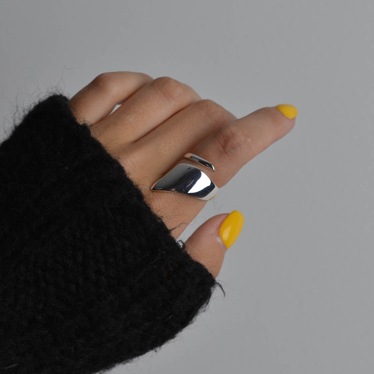 Asymmetric Shard Silver Ring