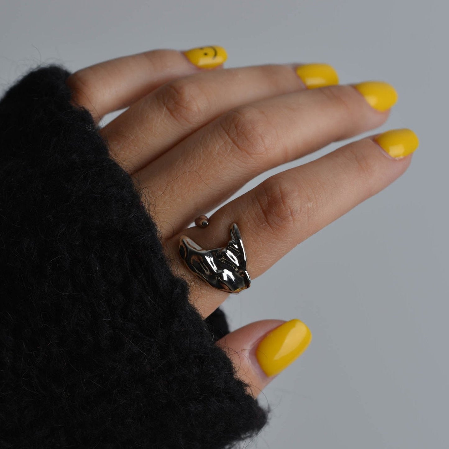 Asymmetrical Chunky Ring Set