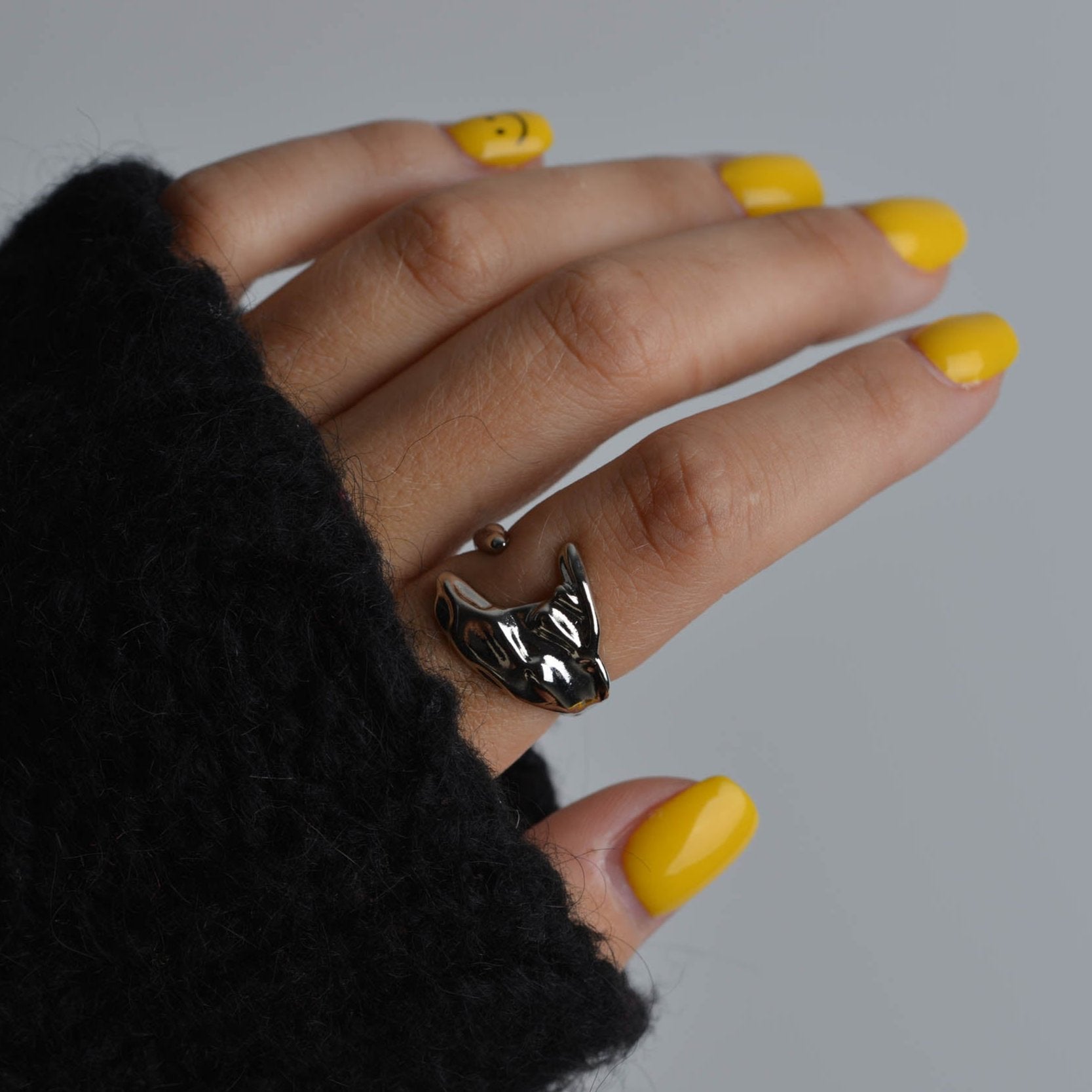 Asymmetrical Chunky Ring Set