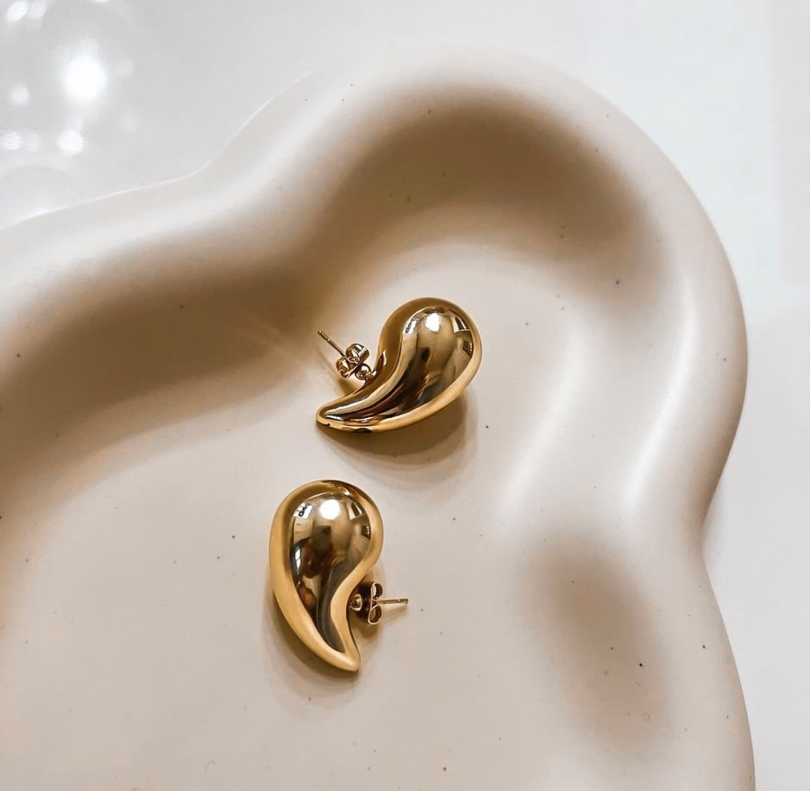 Bold Jess Chunky Gold Earrings