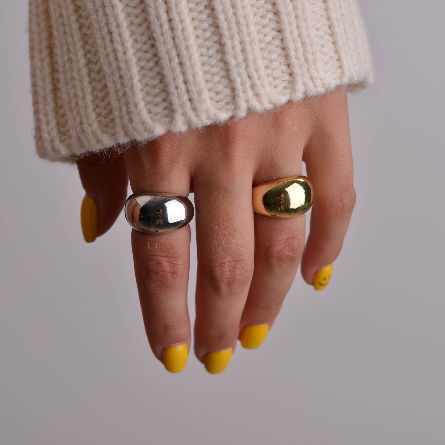 Chunky Bold Signet Rings