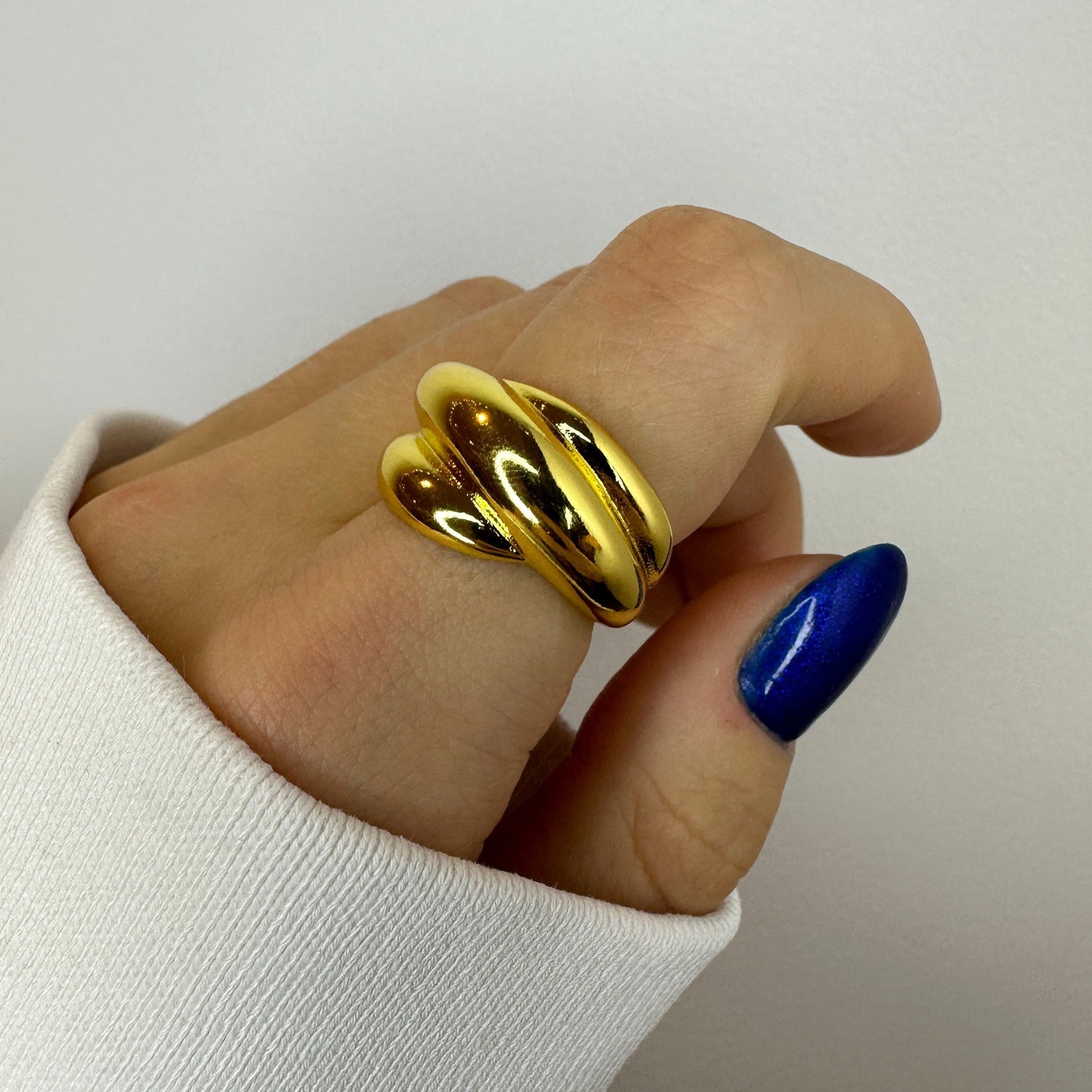 Chunky & Dainty Gold Ring