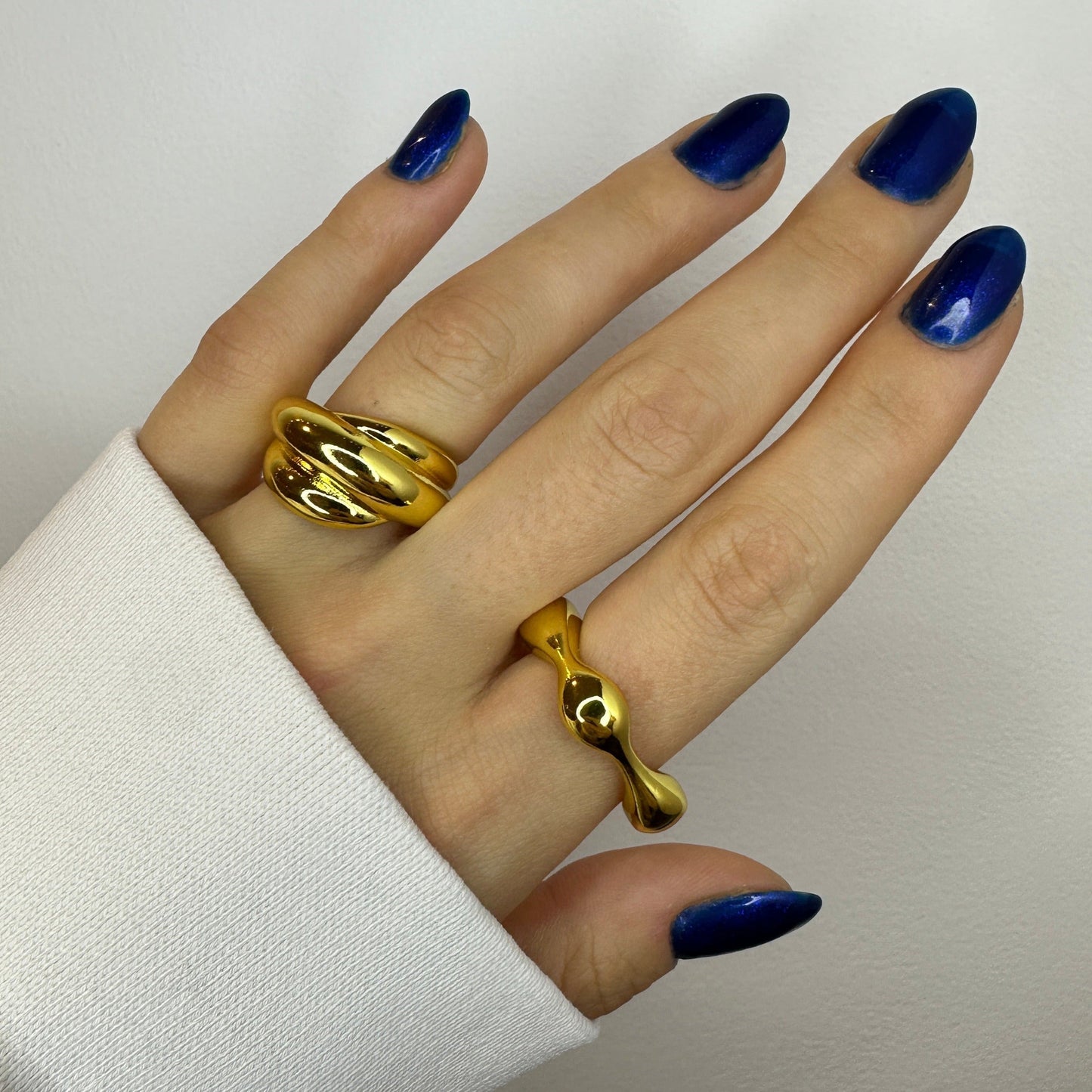 Chunky & Dainty Gold Ring