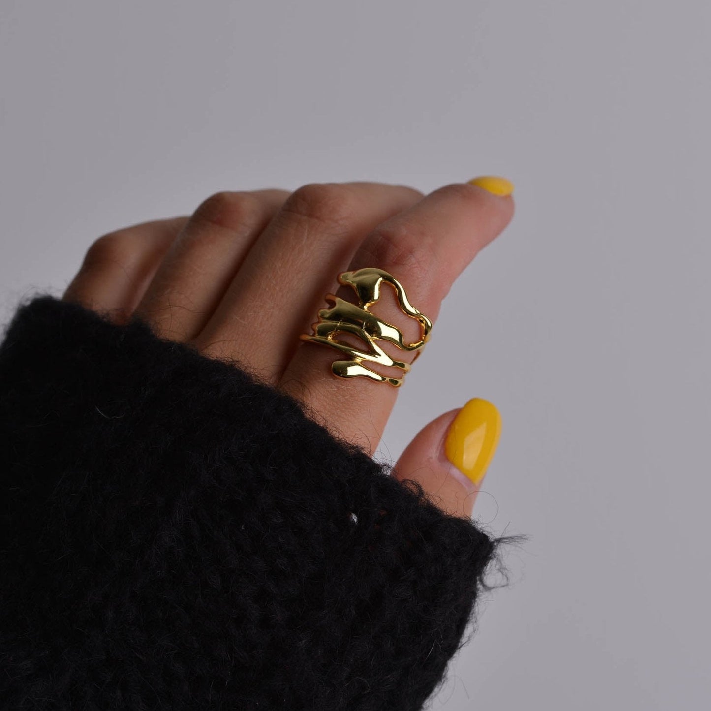 Chunky Liquid Gold Ring