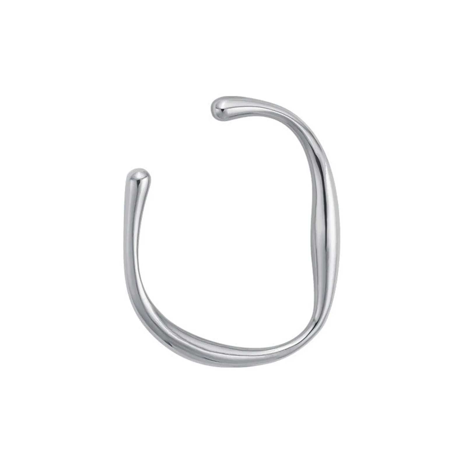 Chunky Silver Bracelet Bangle