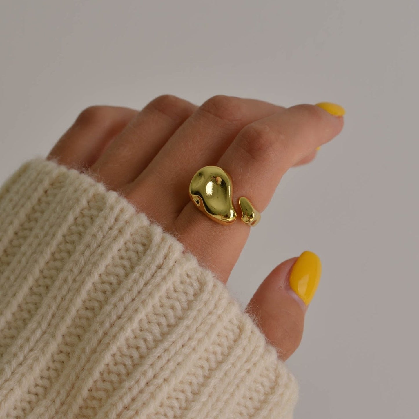 Chunky Statement Gold Rings