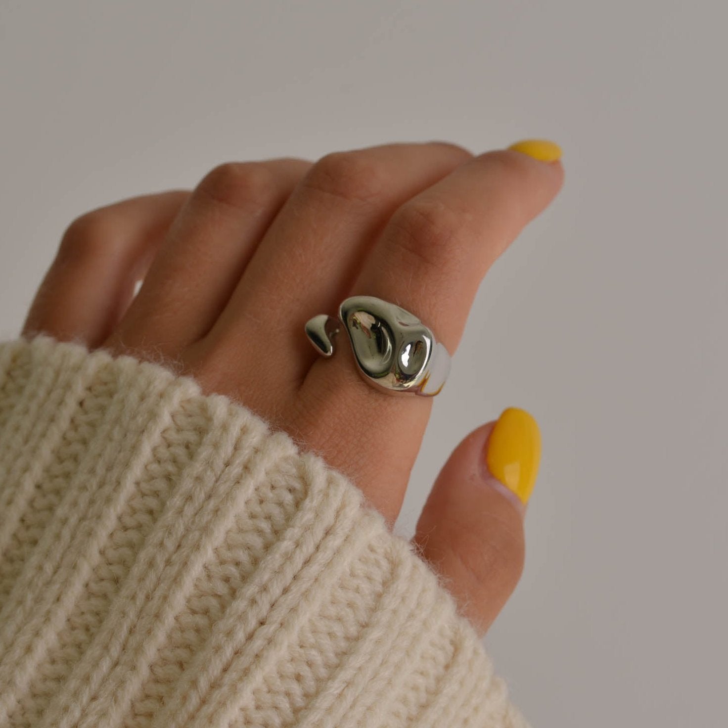 Chunky Statement Silver Rings
