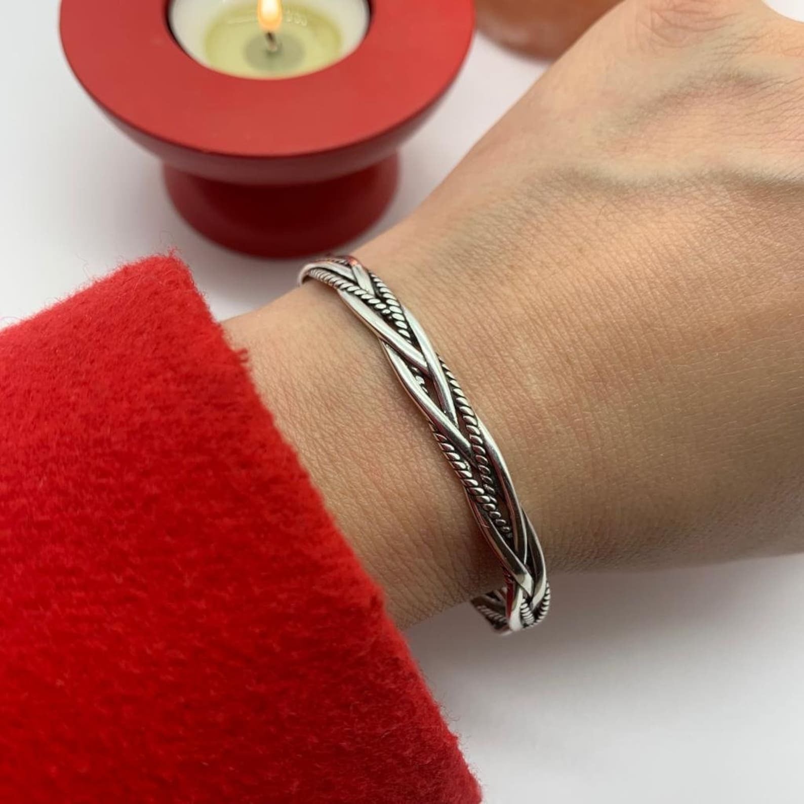 Chunky_Twisted_Silver_Bracelet_women