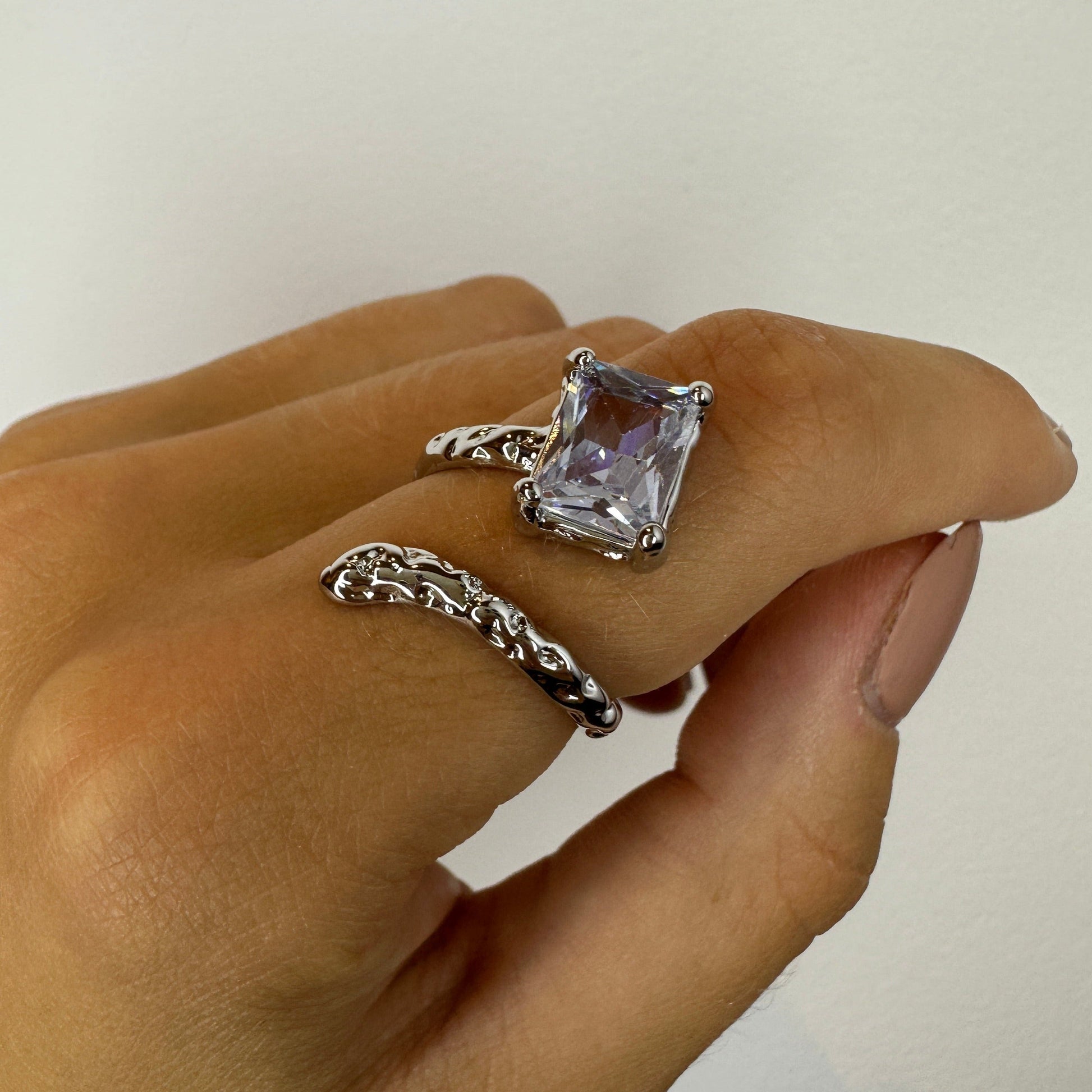 Cubic Zirconia Gemstone Ring