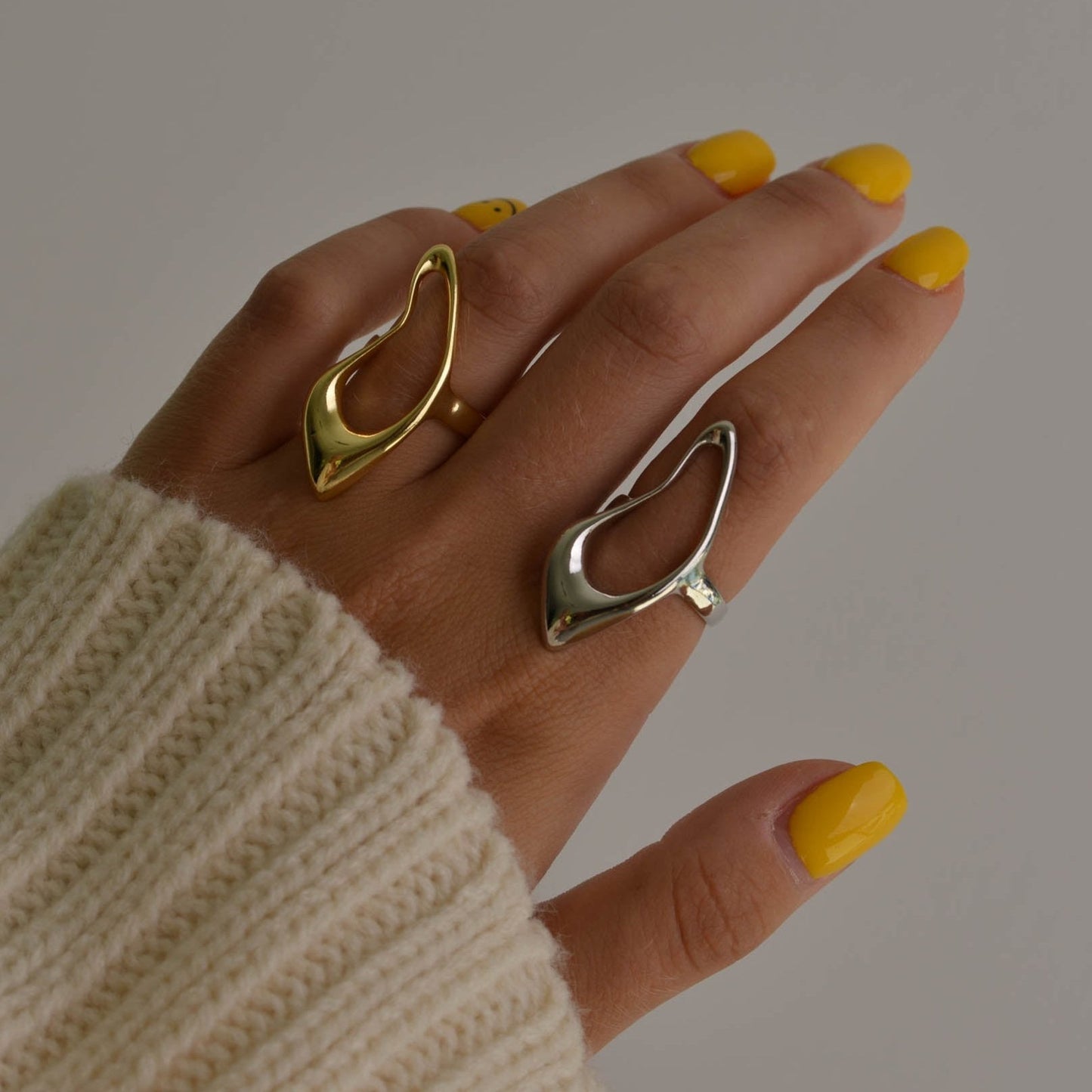 Megan Silver and Gold Ring