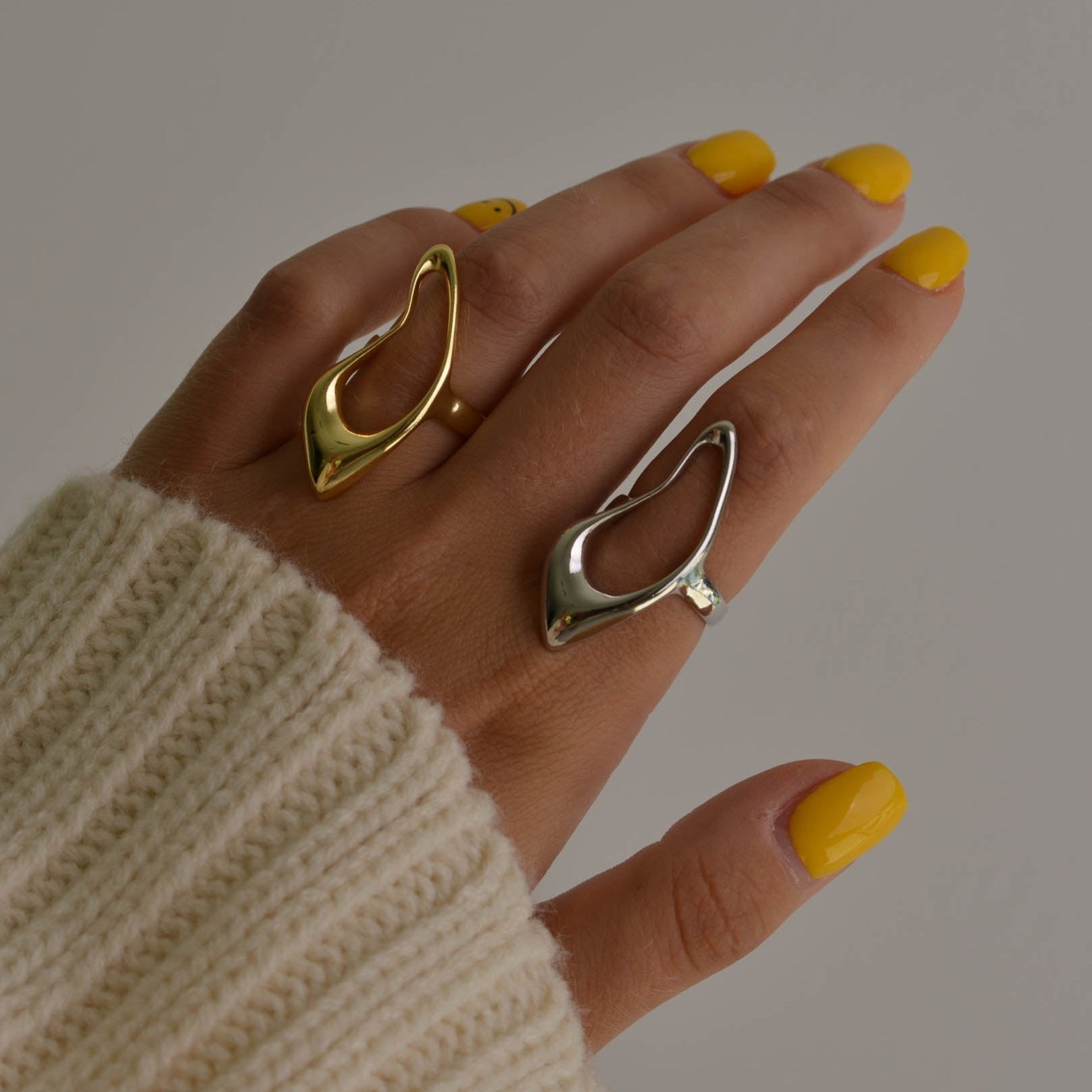 Megan Silver and Gold Ring