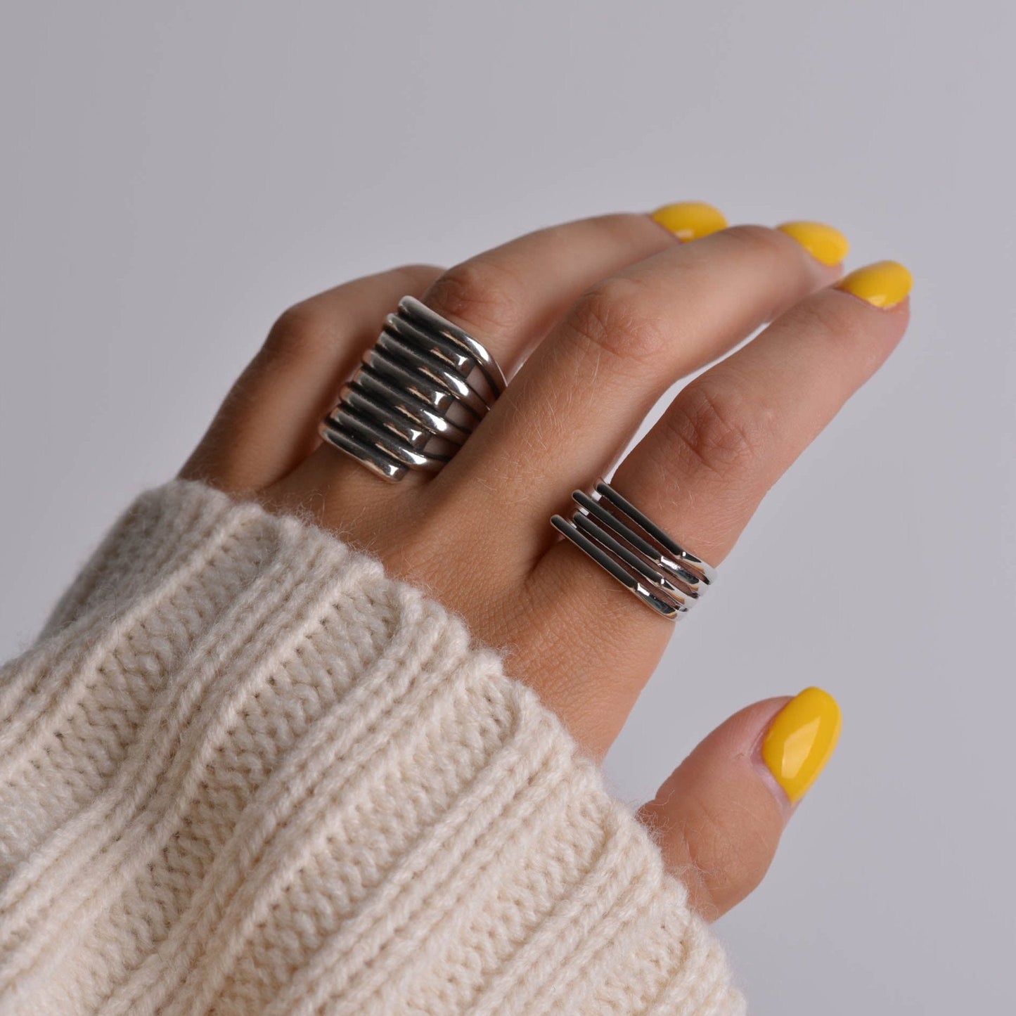 Dainty Geometric Ring