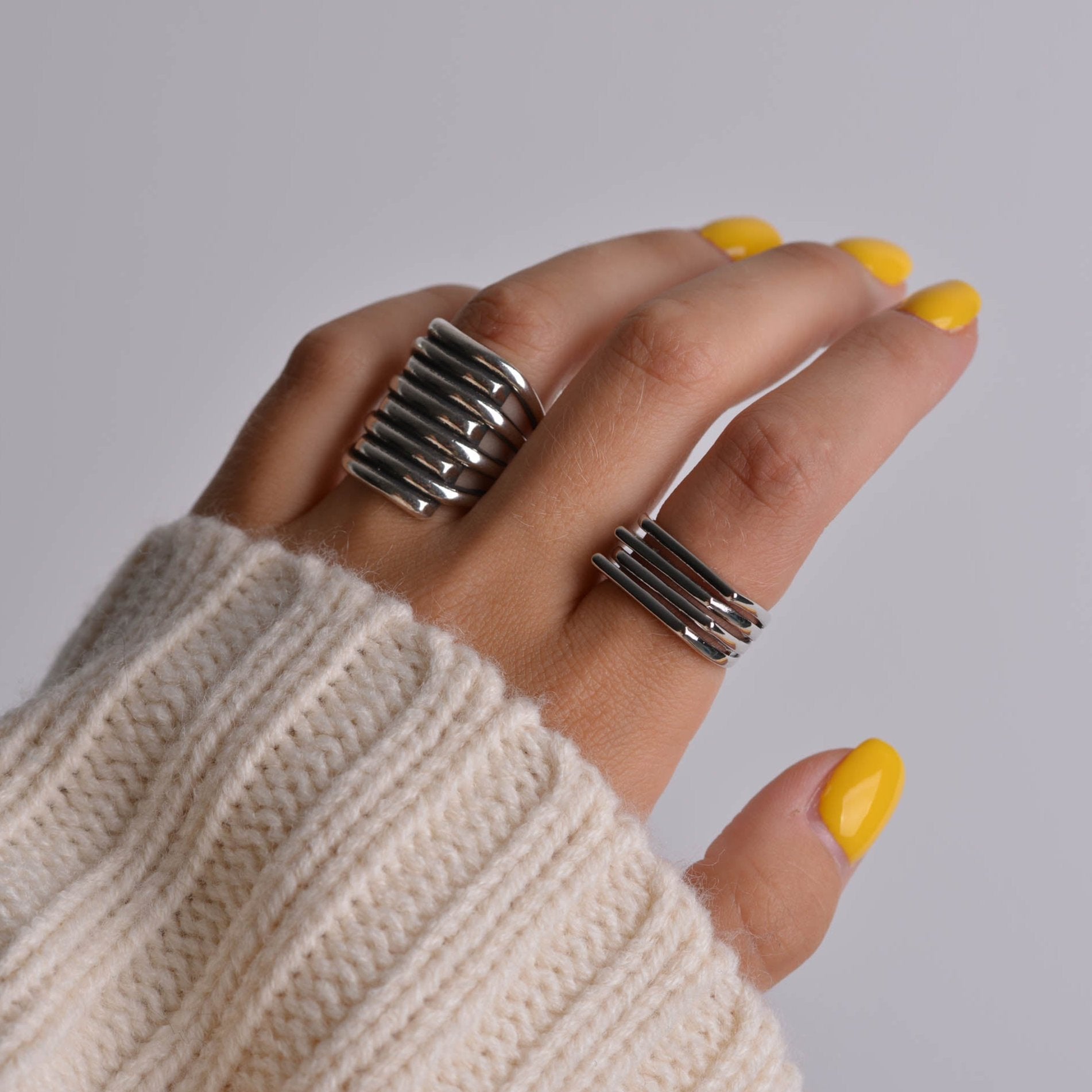 Dainty Geometric Ring
