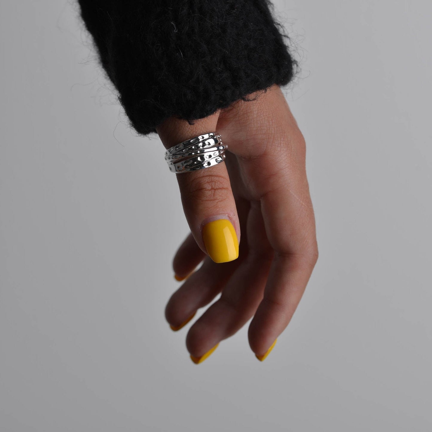 Dainty Signet Chunky Rings