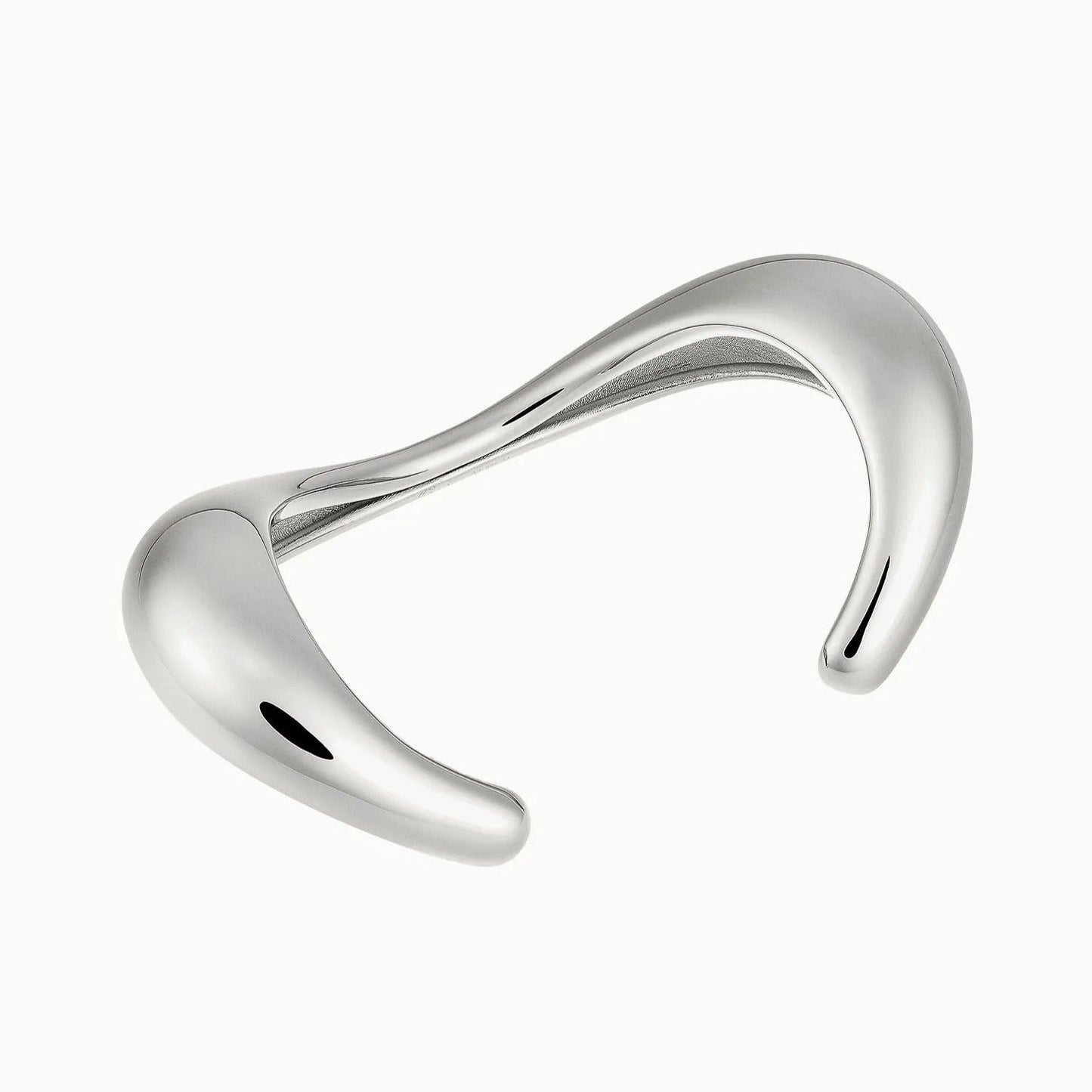 Gaby Silver Chunky Bangle