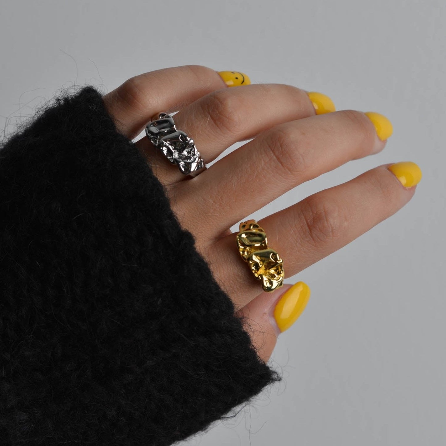 Melted Lava Liquid Metal Rings 1