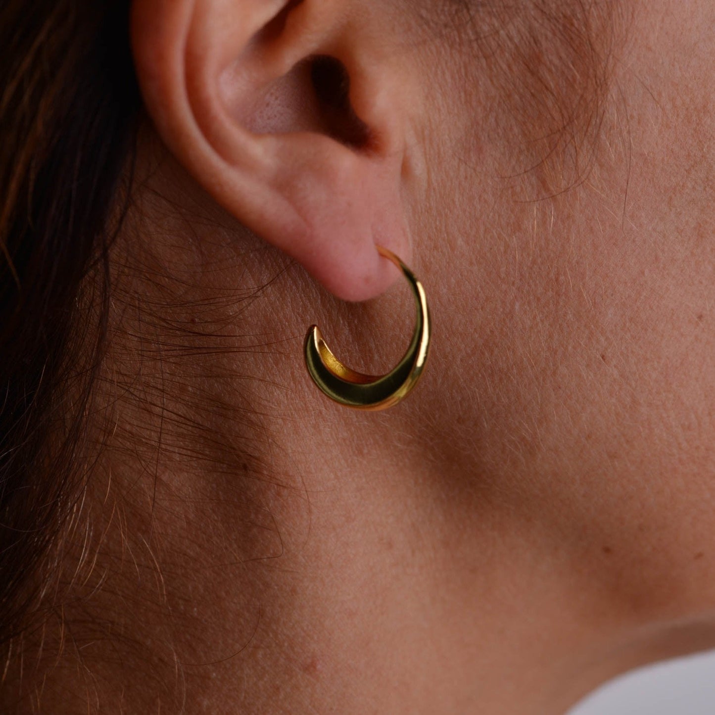 Modern Dual-Tone Earrings