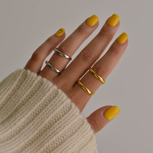 Nida Silver and Gold Ring