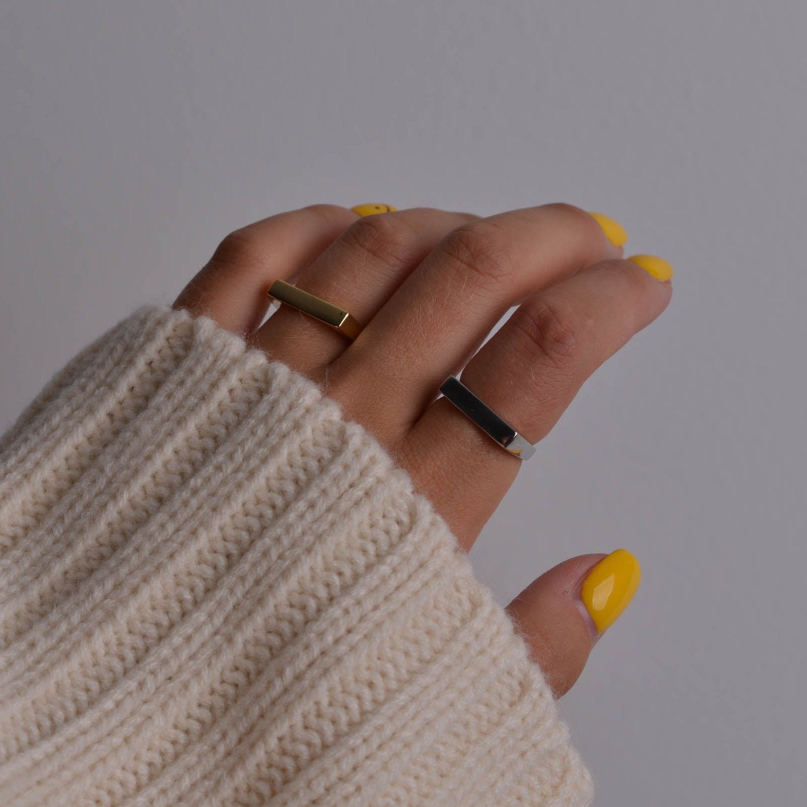Signet Bullet Rings