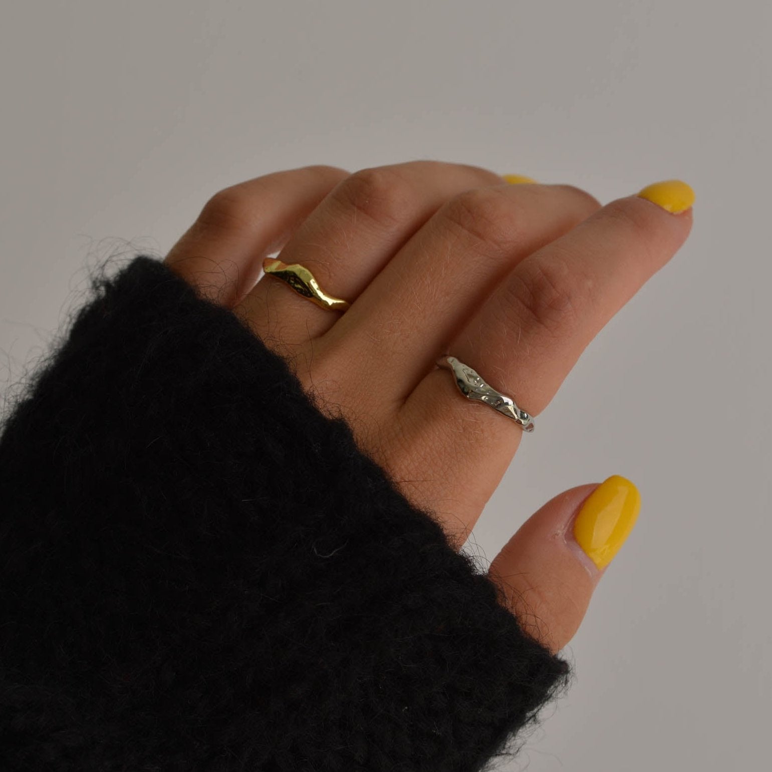 Signet Metal Gold and Silver Rings