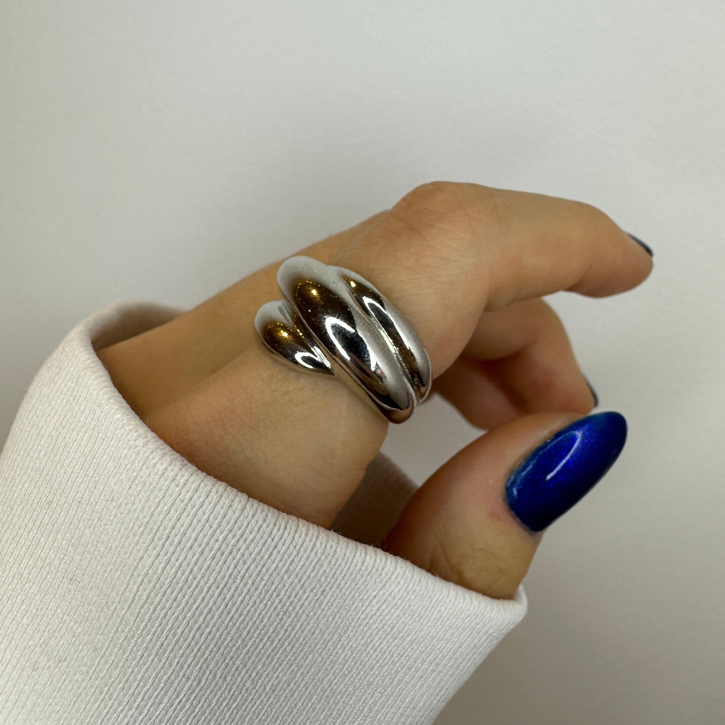 Silver Gaby Chunky Rings