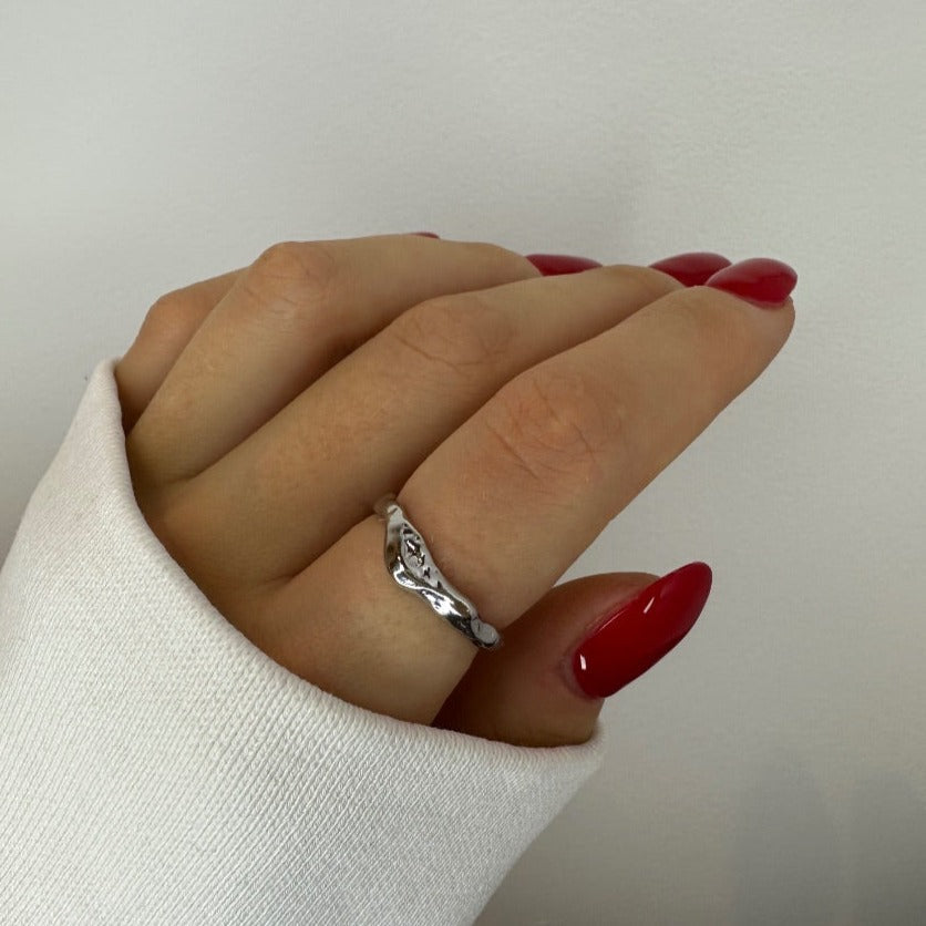 Stylish Stackable Silver Ring
