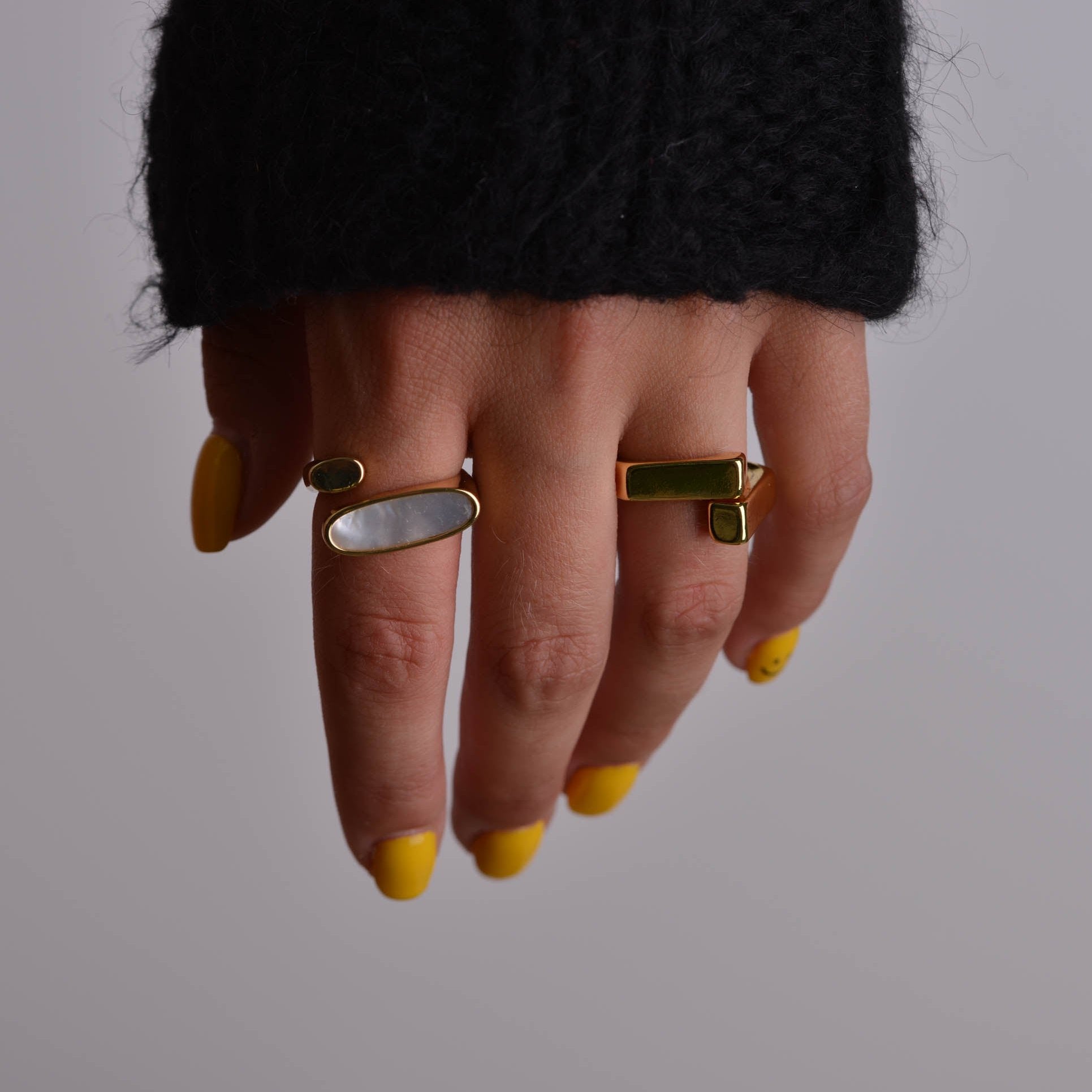 Twisted Gold Rings