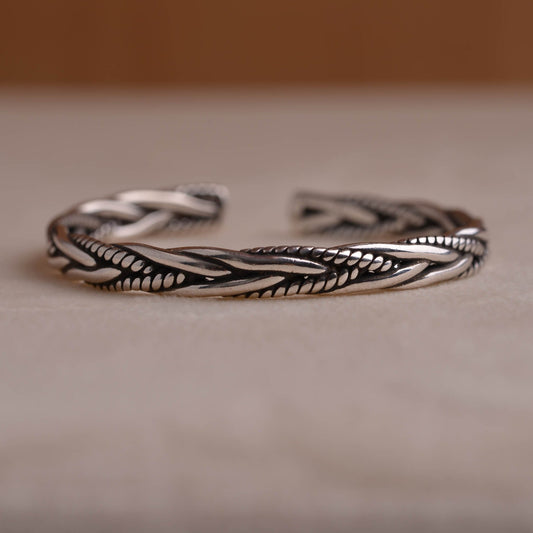 Twisted Silver Bracelet