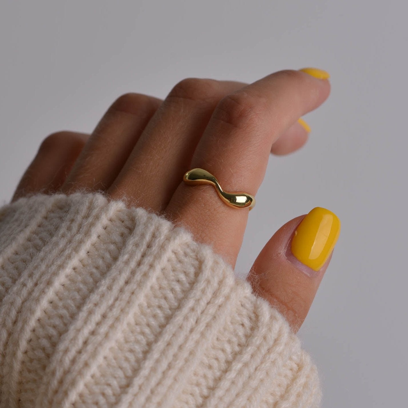 Wavy Gold Ring
