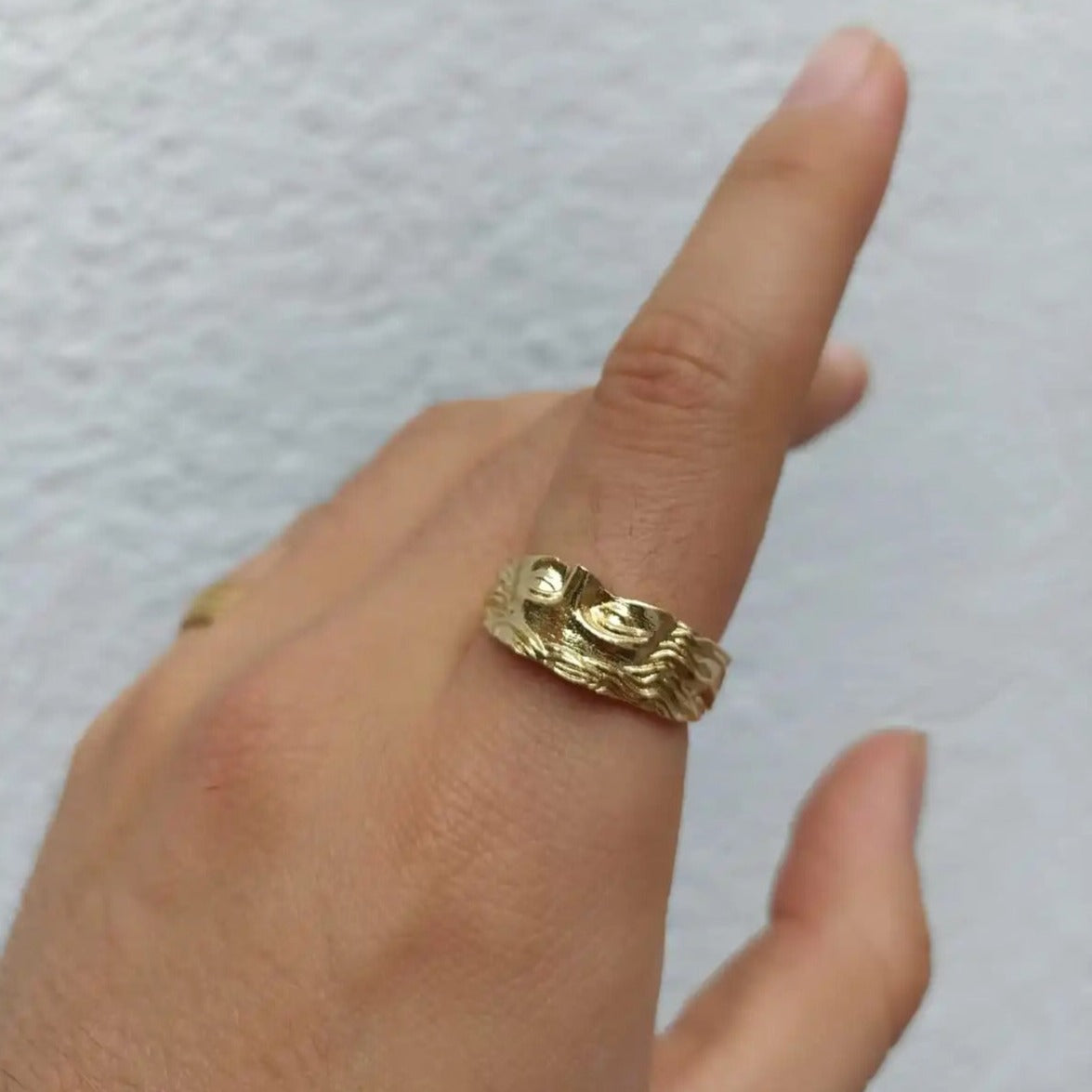 Gold Ancient Greek God Ring