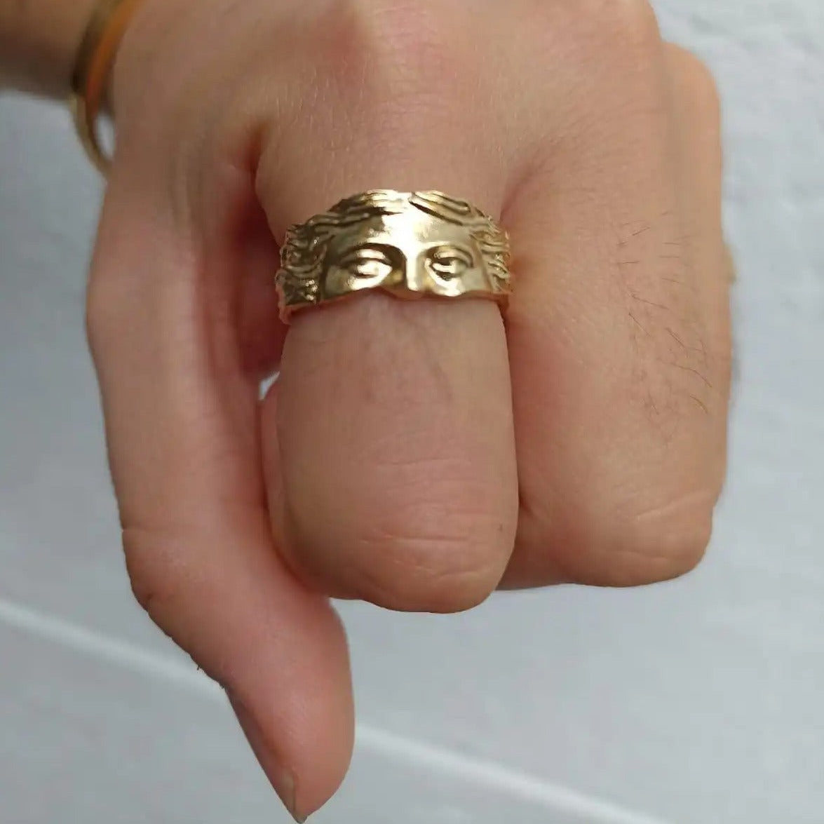 Gold Ancient Greek God Ring