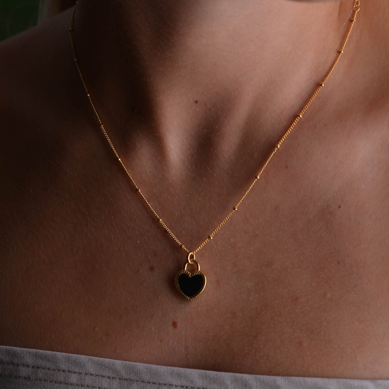 Broken Heart Gold Necklace