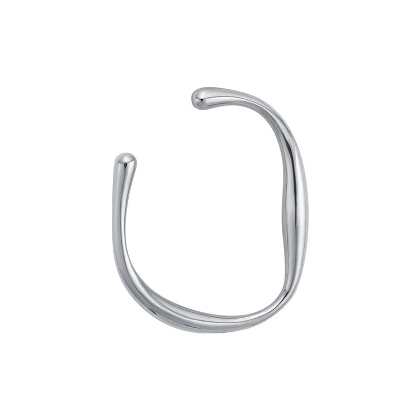 Chunky Silver Bracelet Bangle