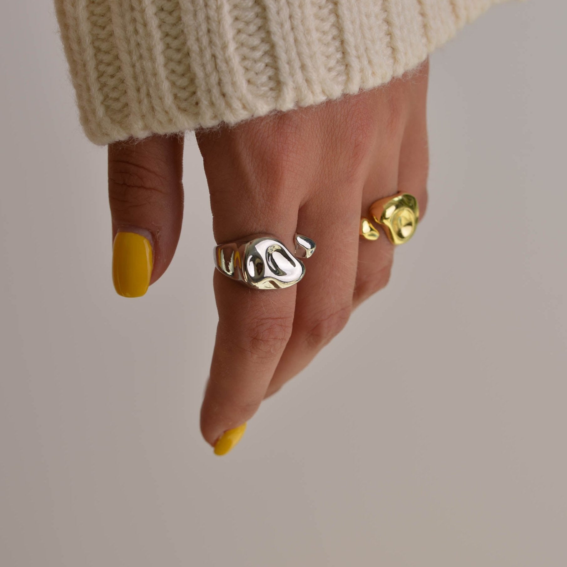 Bold Thick Silver Ring