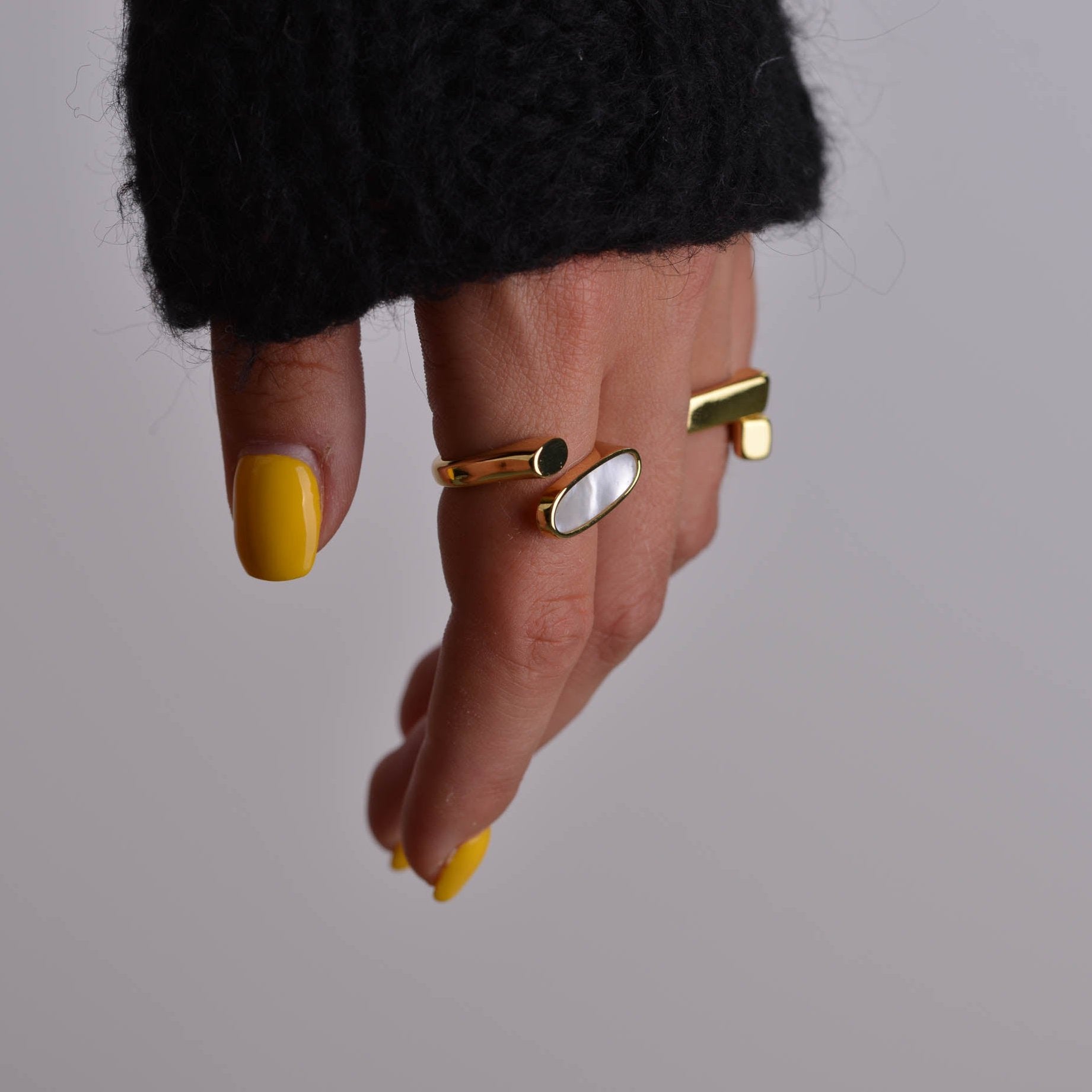 Twisted Gold Rings