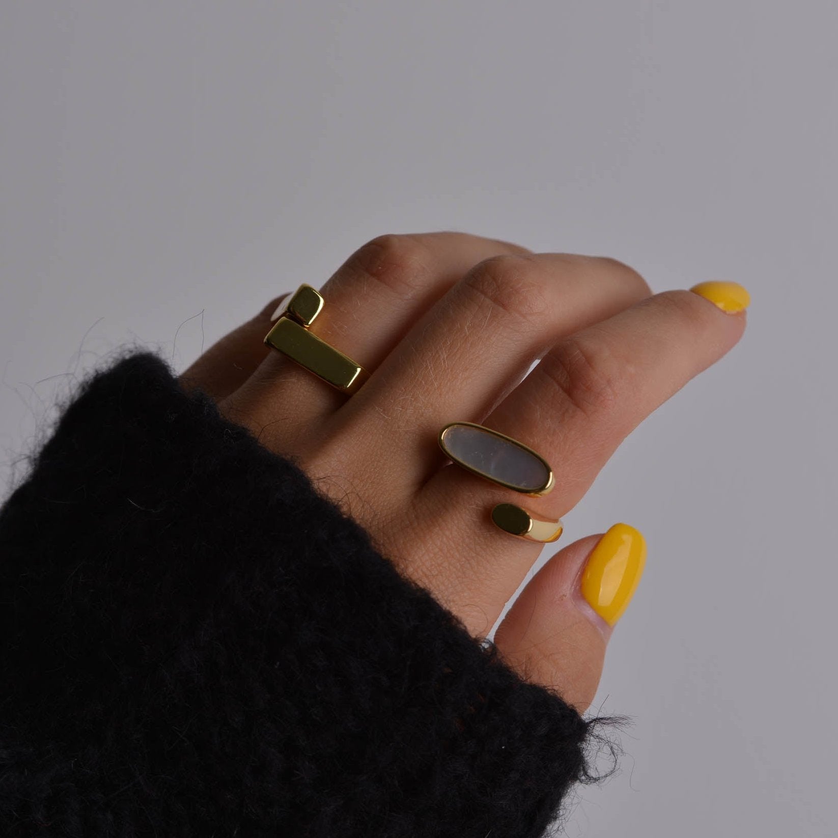 Twisted Gold Rings