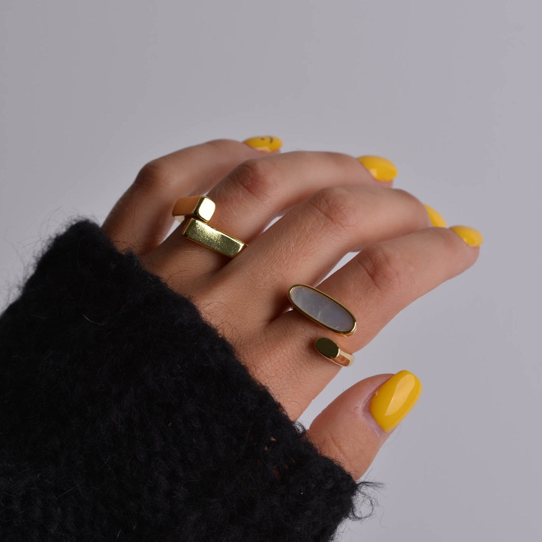 Twisted Gold Rings