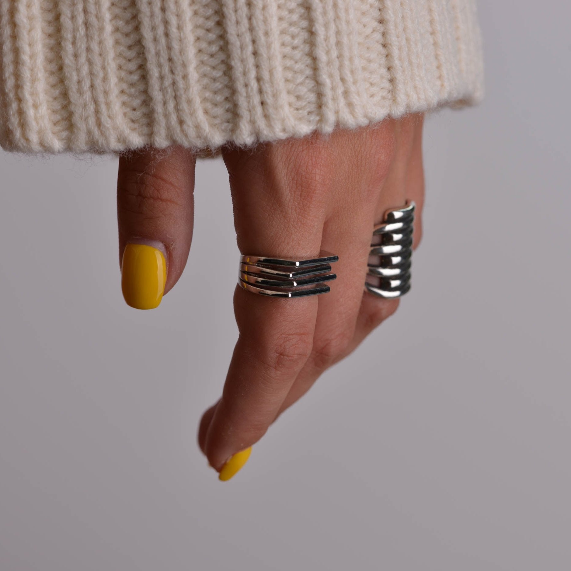 Dainty Geometric Ring