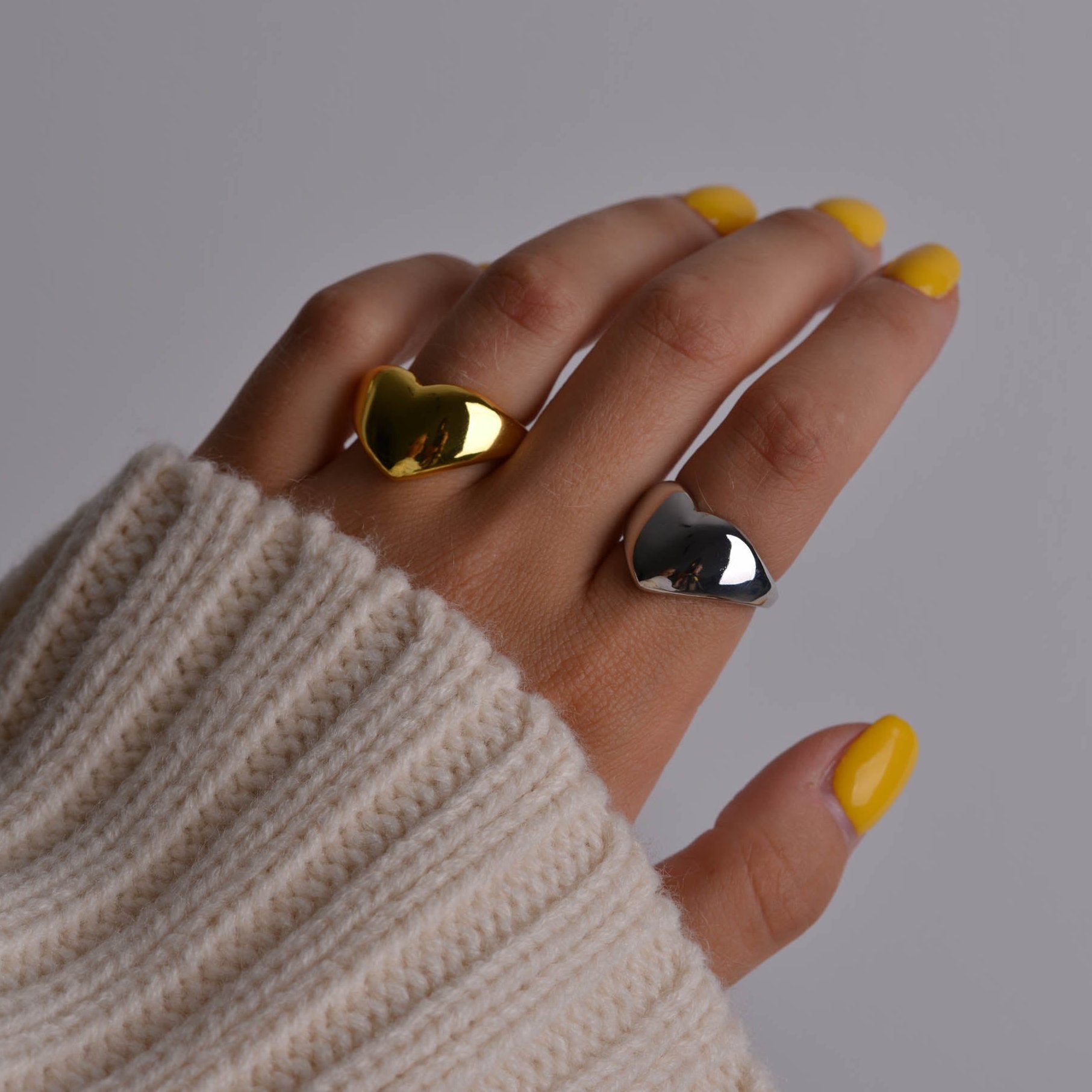 Signet Heart Ring