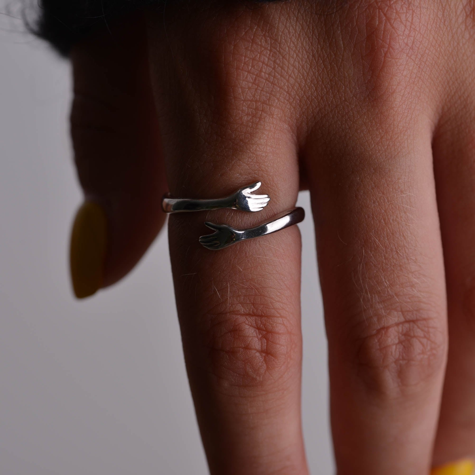 Perfect Gift - Hugging Hands Ring