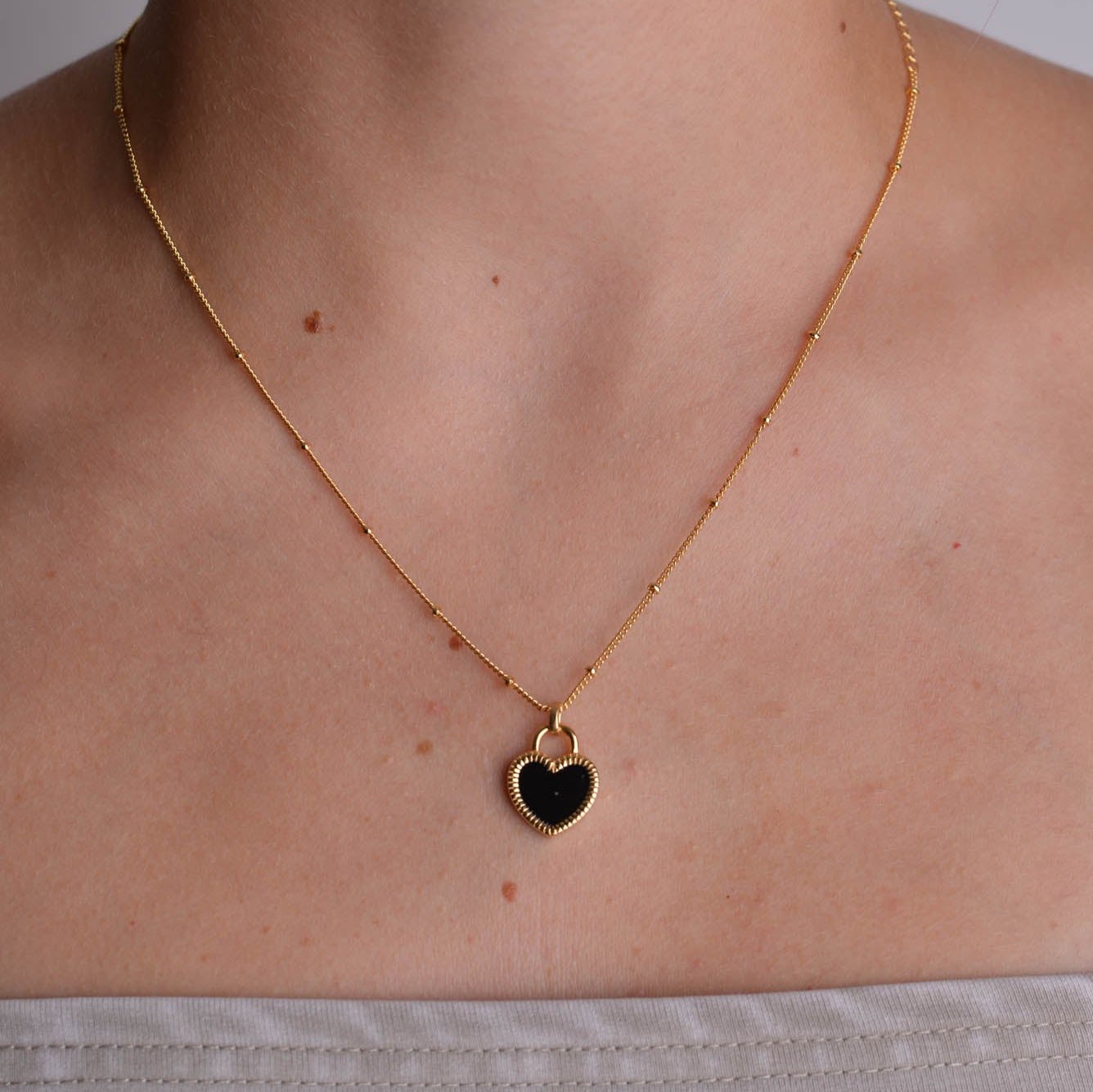 Broken Heart Gold Necklace