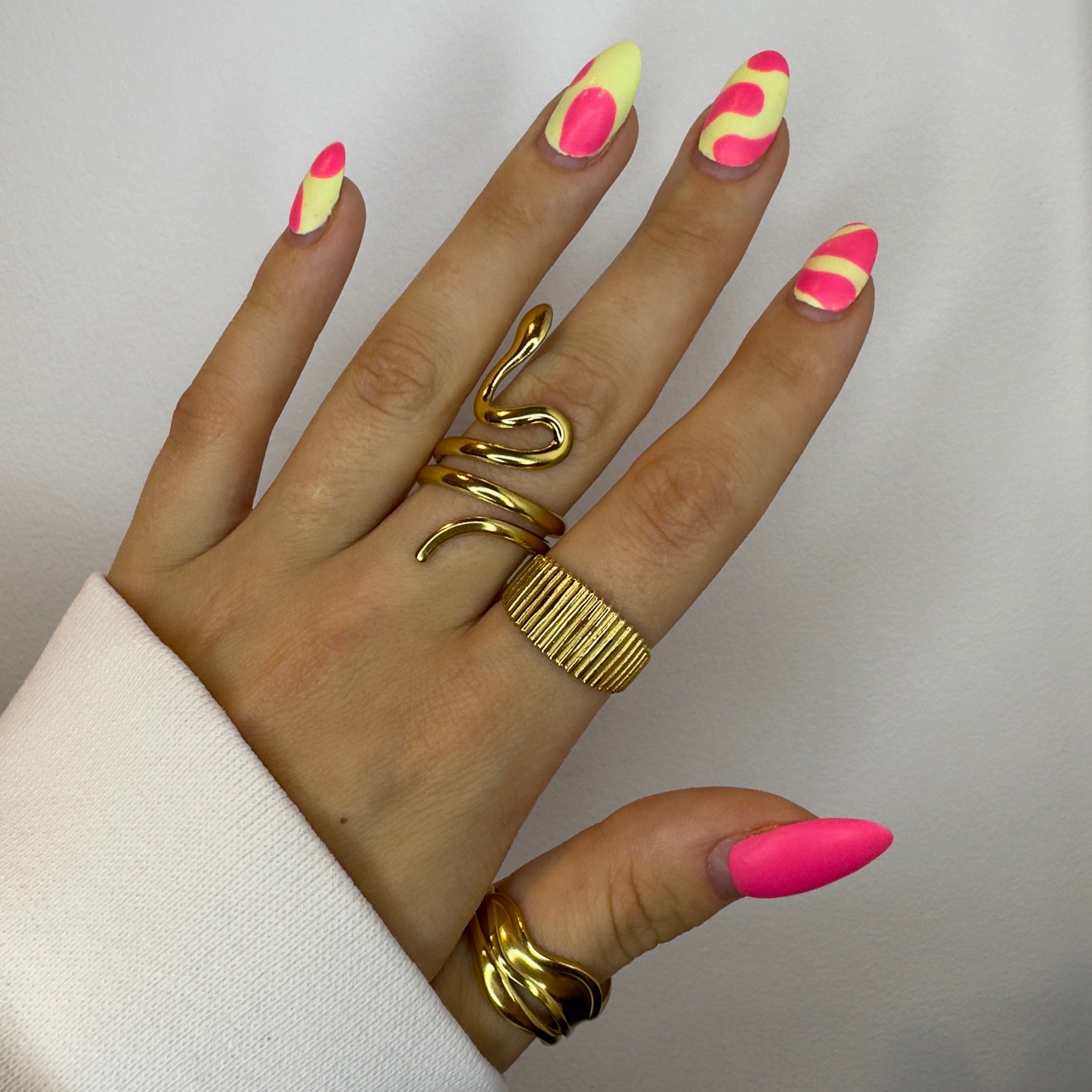 Twisted Snake Ring Set