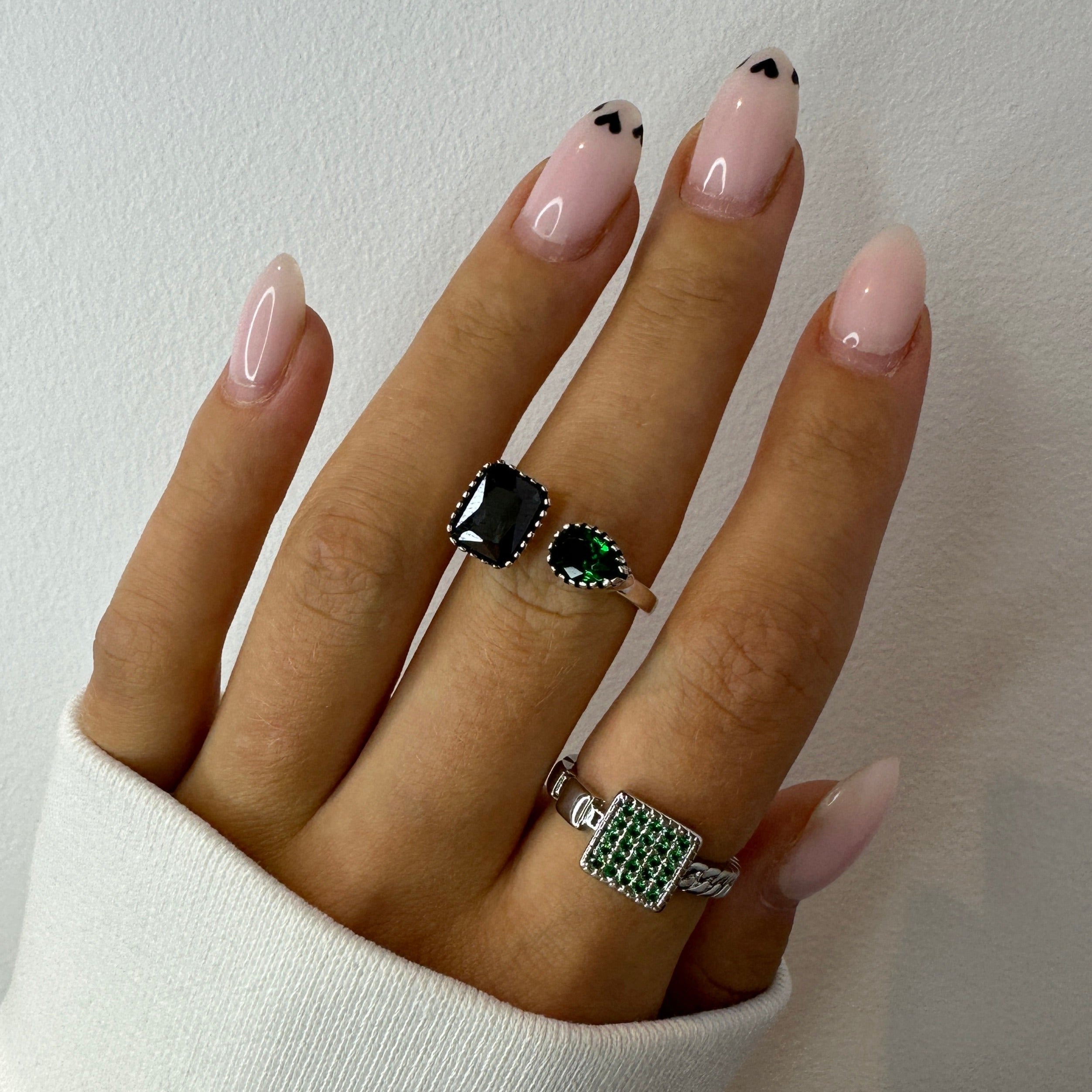 Emerald Ring Blossom Set