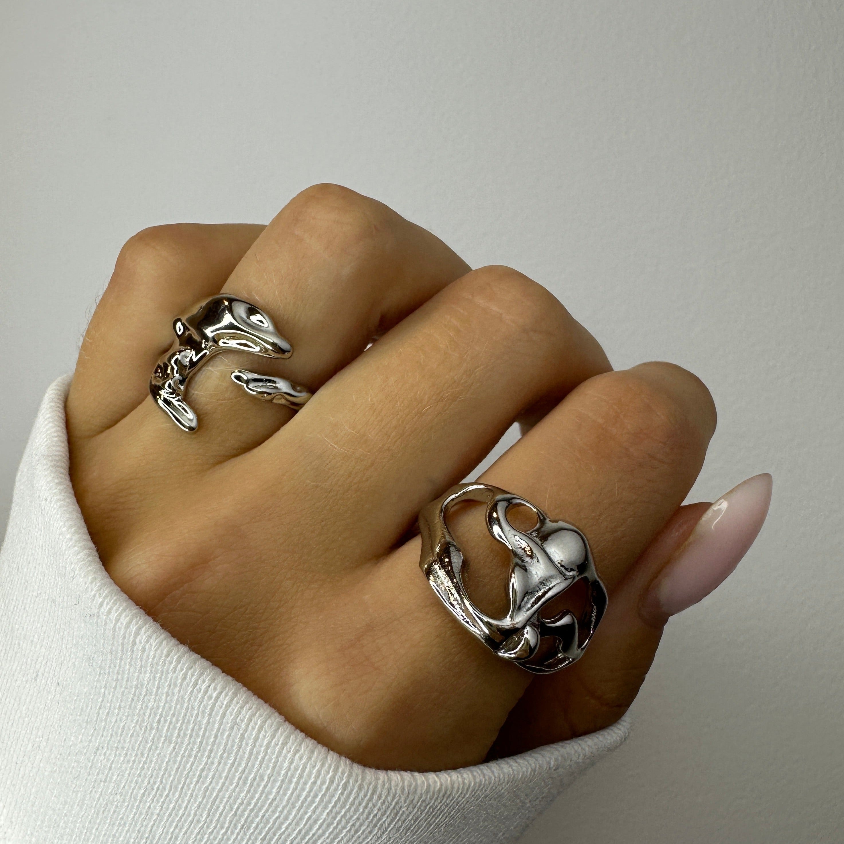 Crescent Chunky Rings