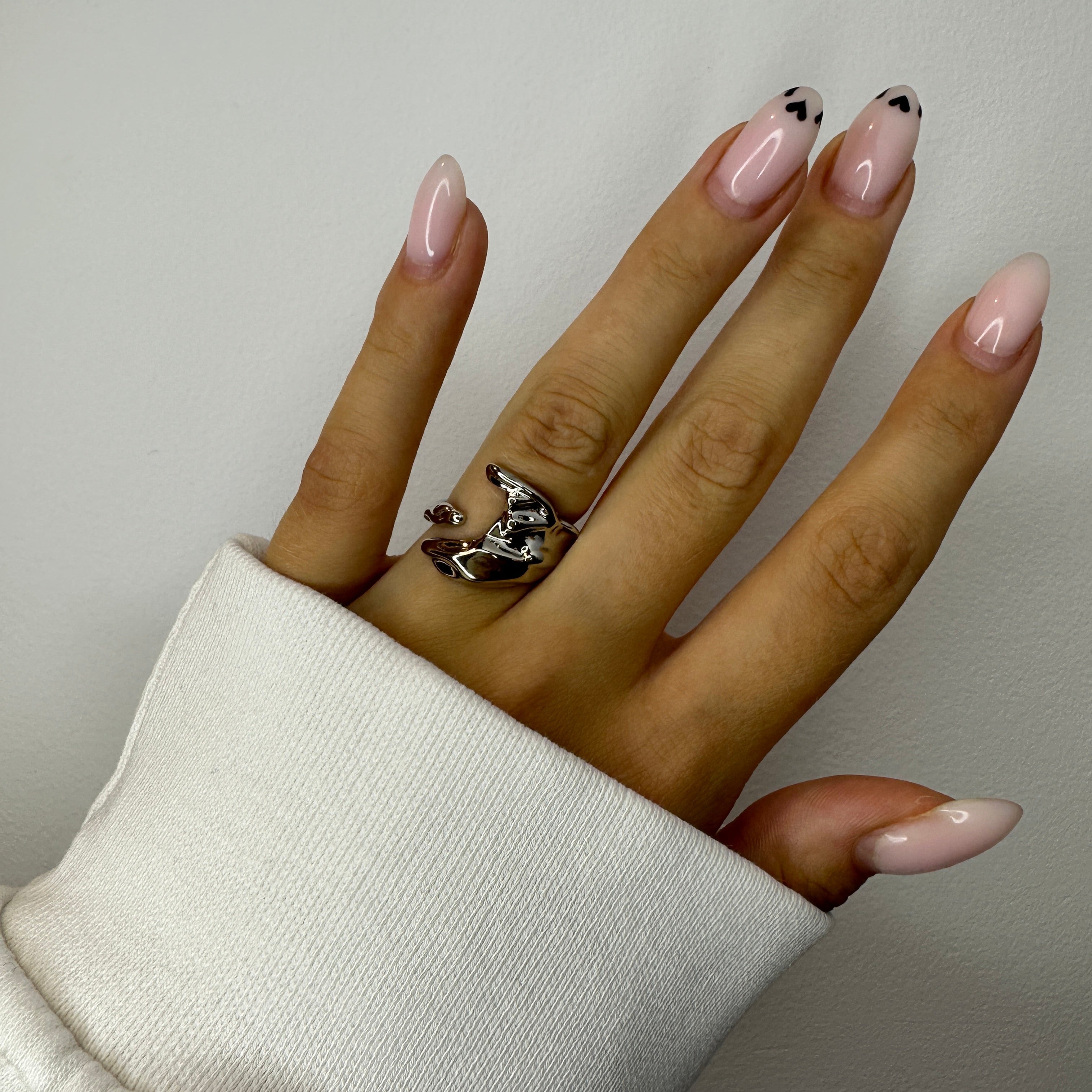 Open Crescent Chunky Ring