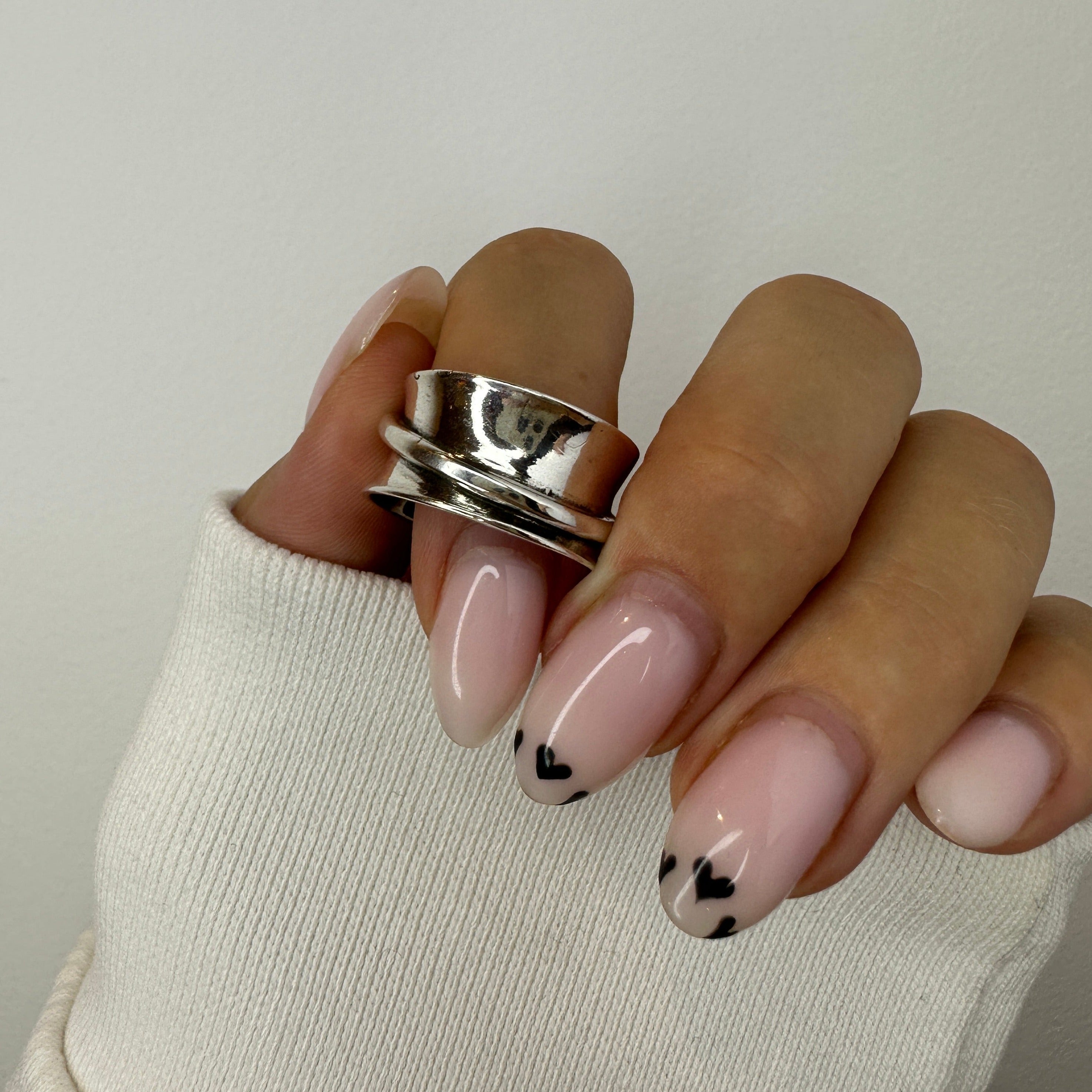 Adjustable Chunky Silver Ring