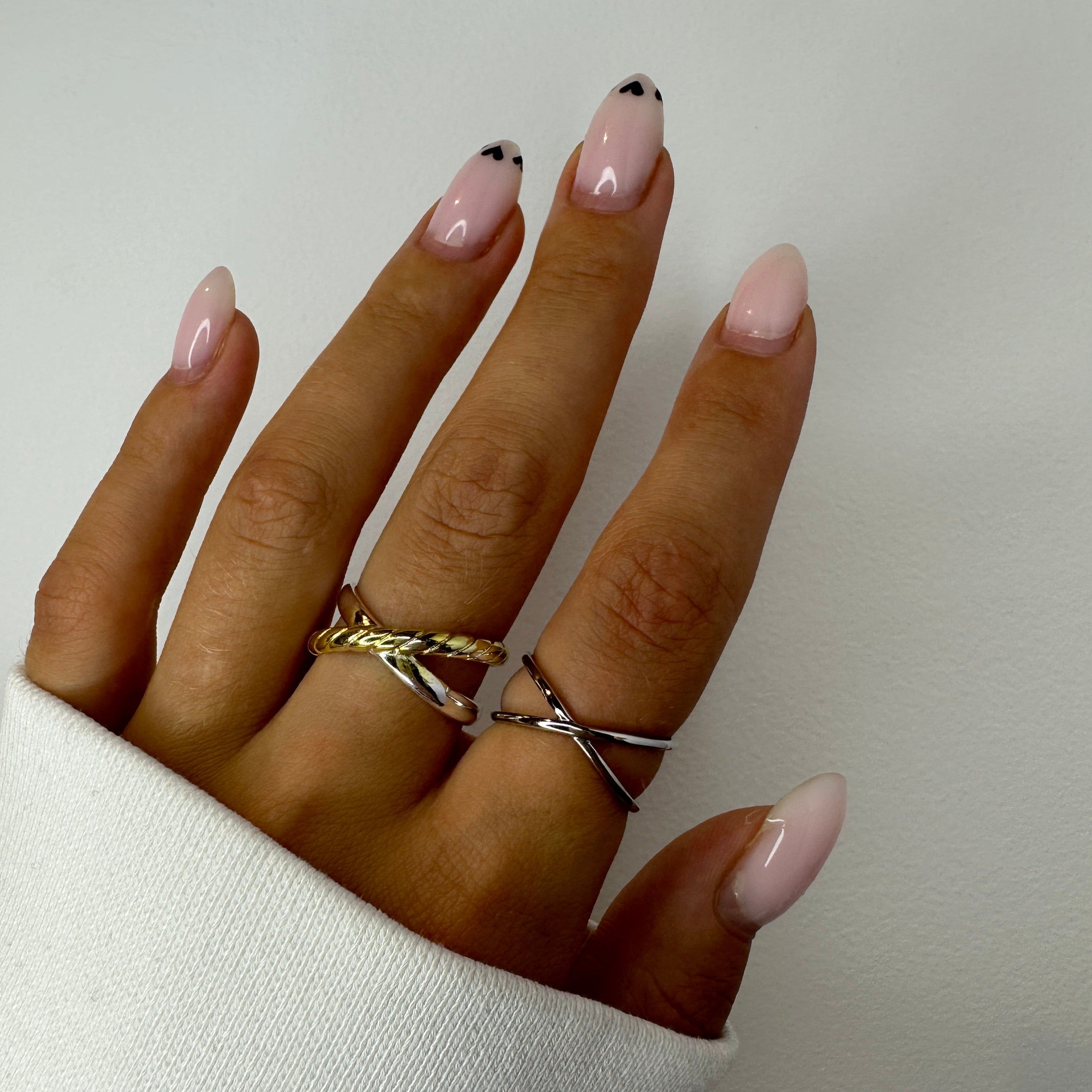 Twisted Silver Thin Ring