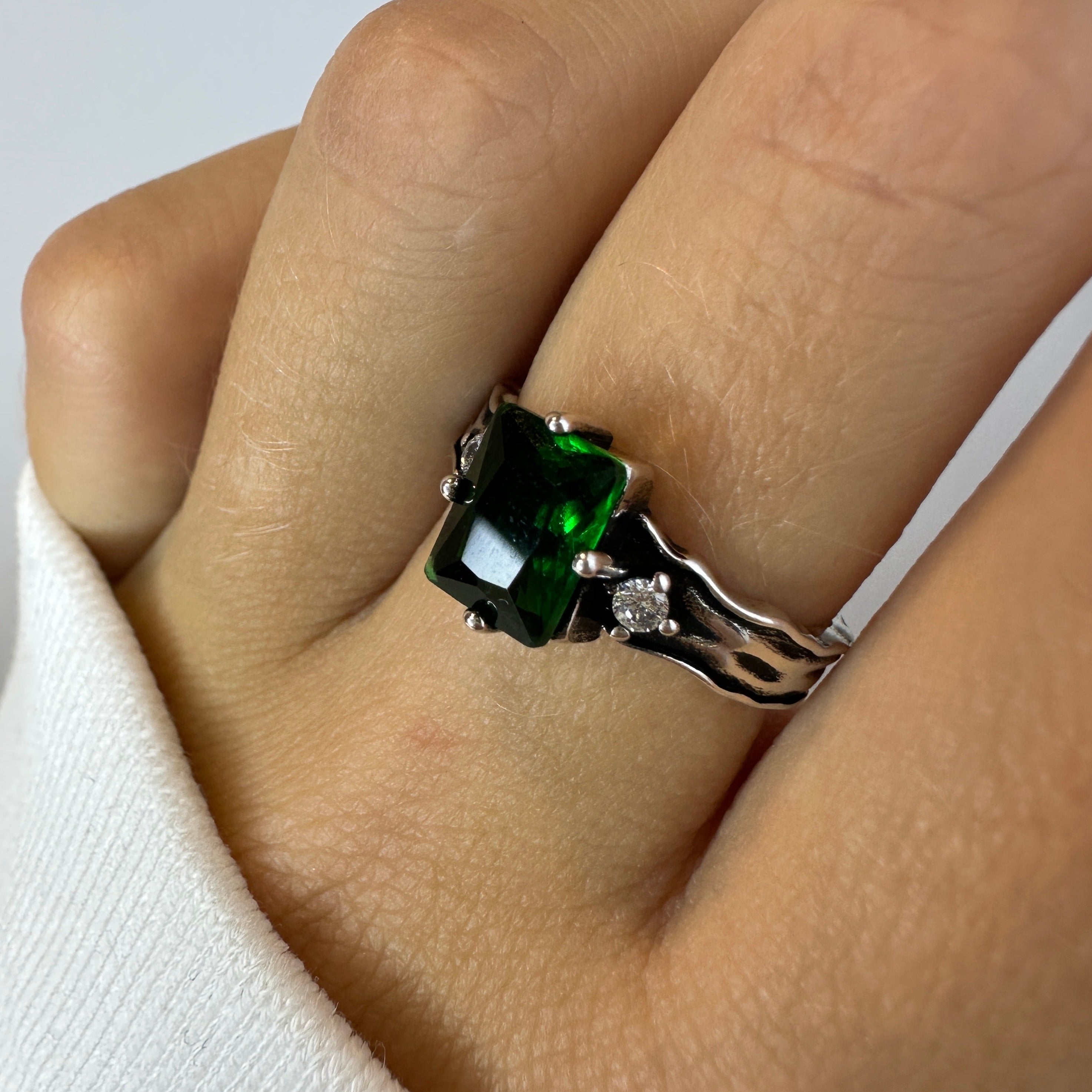 Green Stone Ring