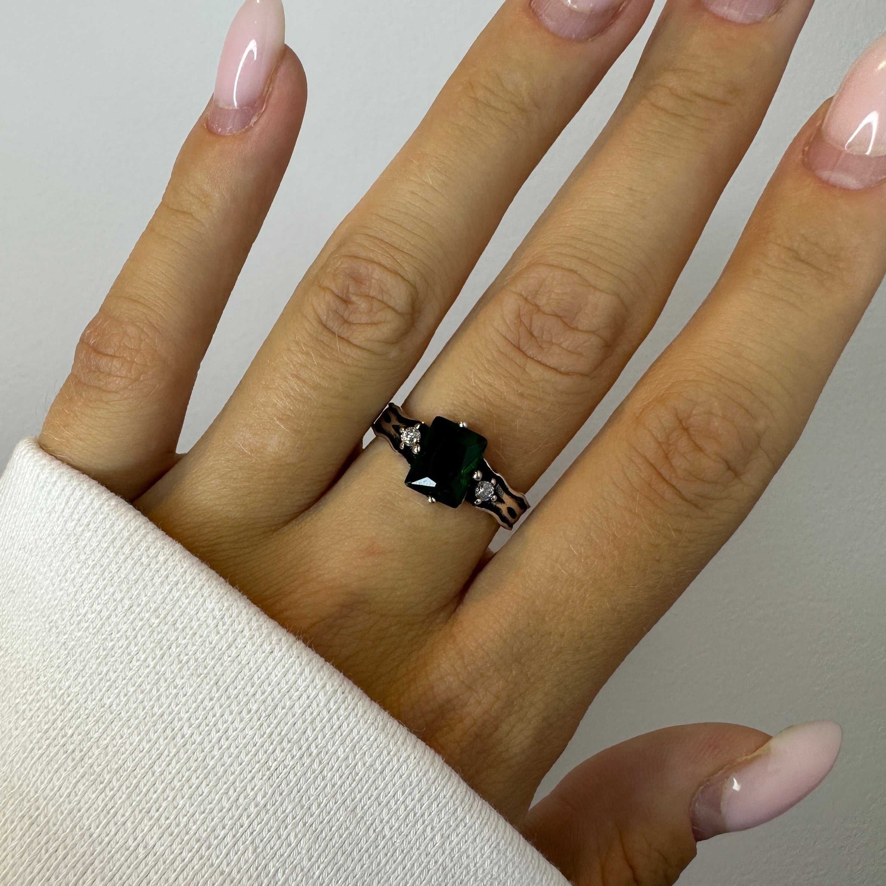 Green Stone Ring